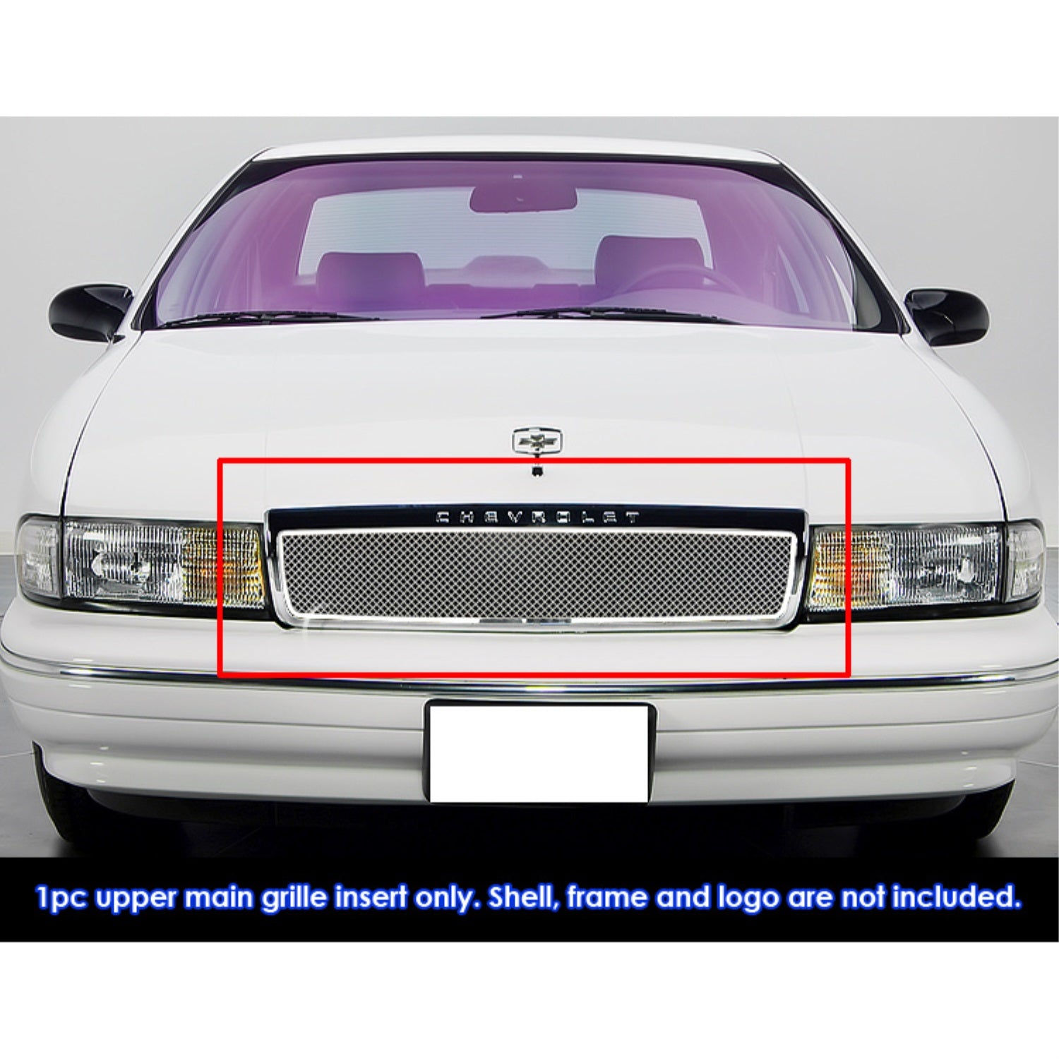 1991-1996 Chevy Caprice Stainless Steel Polished Finish 1.8 Mm Wire Mesh Mesh Grille
