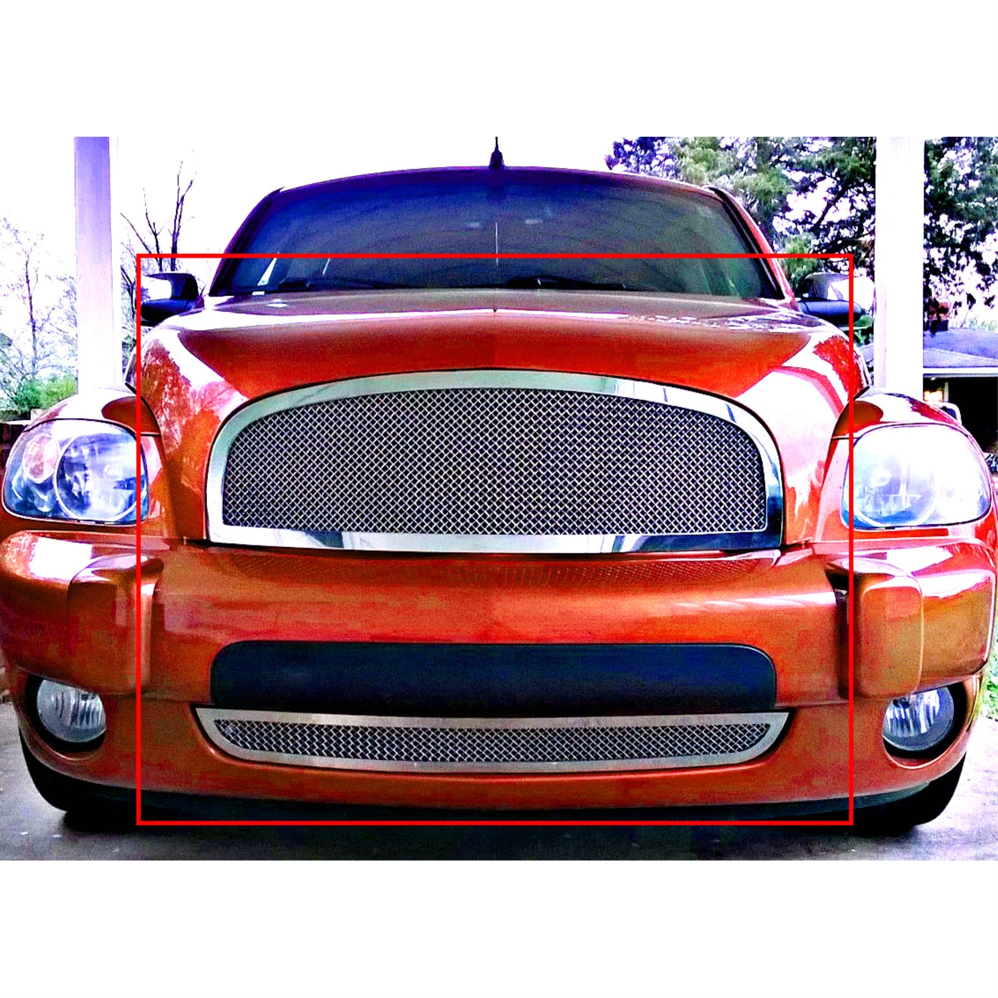 2006-2011 Chevy Hhr Not For Ss And Ss Panel Model Stainless Steel Polished Finish 1.8 Mm Wire Mesh Mesh Grille