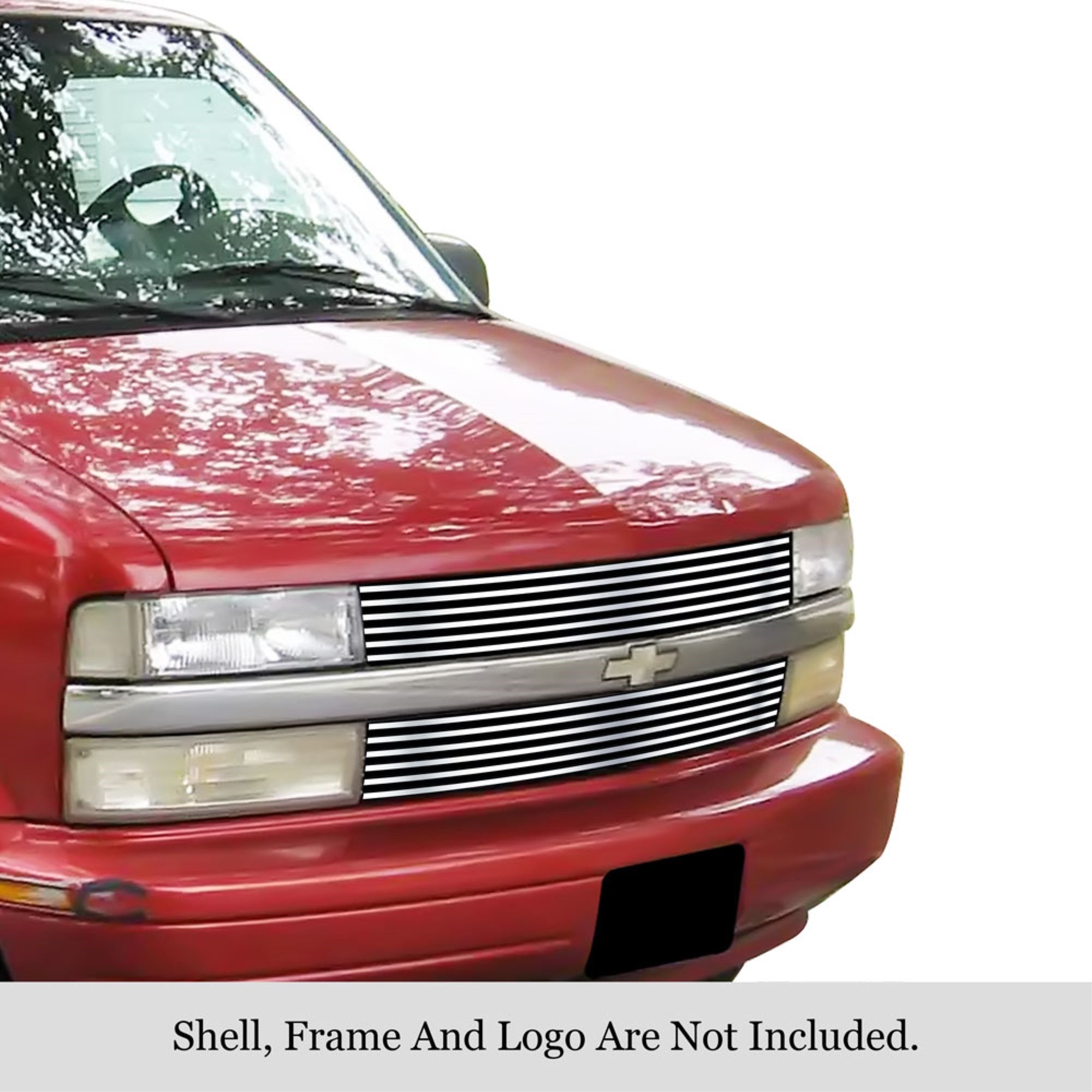 1995-2005 Chevy Astro Van 304 Stainless Steel Polished Finish 8X6 Horizontal Billet Stainless Steel Billet Grille