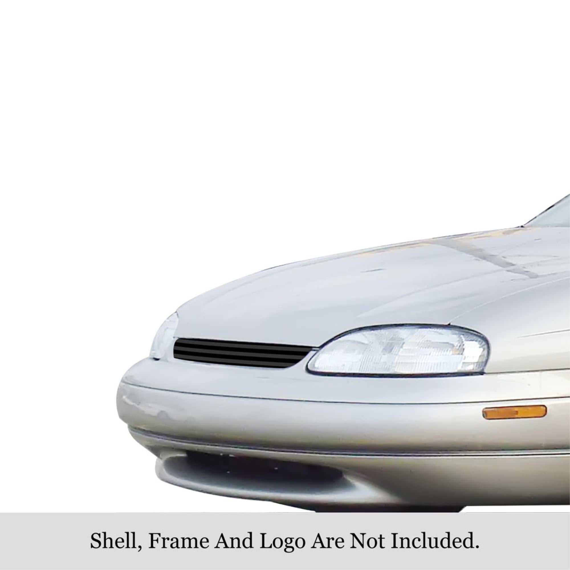 1995-1999 Chevy Monte Carlo Stainless Steel Black Powder Coated Finish 8X6 Horizontal Billet Black Stainless Steel Billet Grille