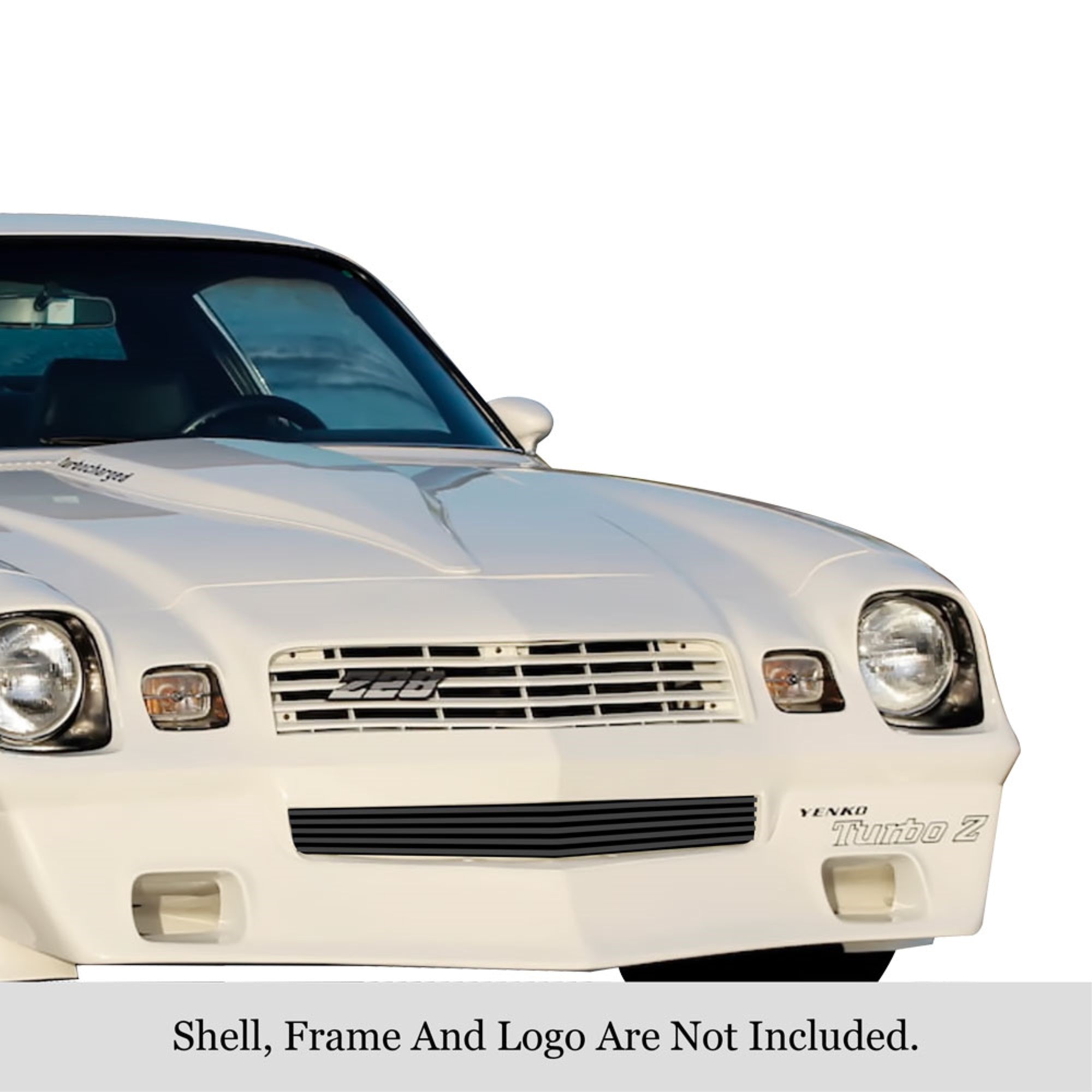 1978-1981 Chevy Camaro Stainless Steel Black Powder Coated Finish 8X6 Horizontal Billet Black Stainless Steel Billet Grille