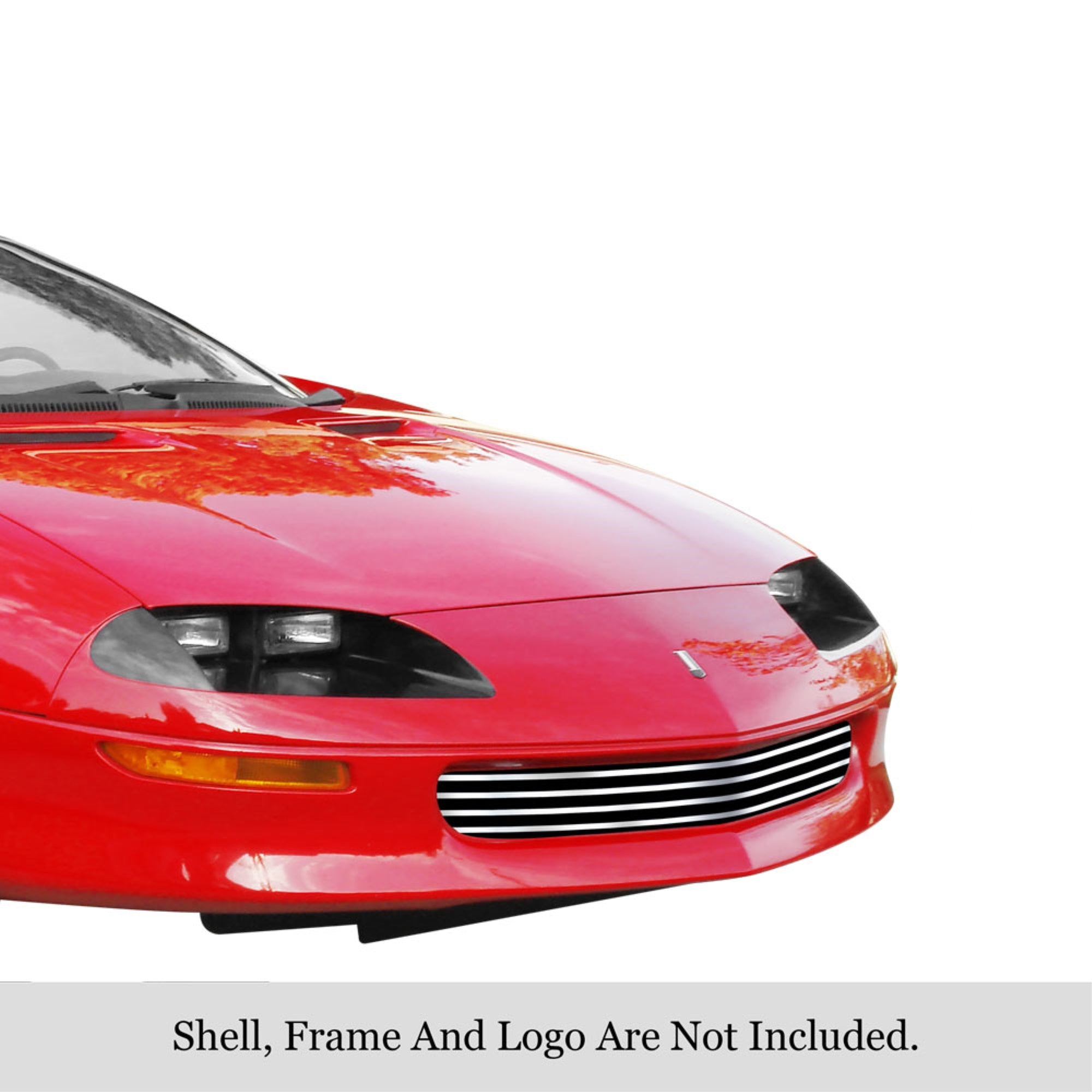 1993-1997 Chevy Camaro 304 Stainless Steel Polished Finish 8X6 Horizontal Billet Stainless Steel Billet Grille