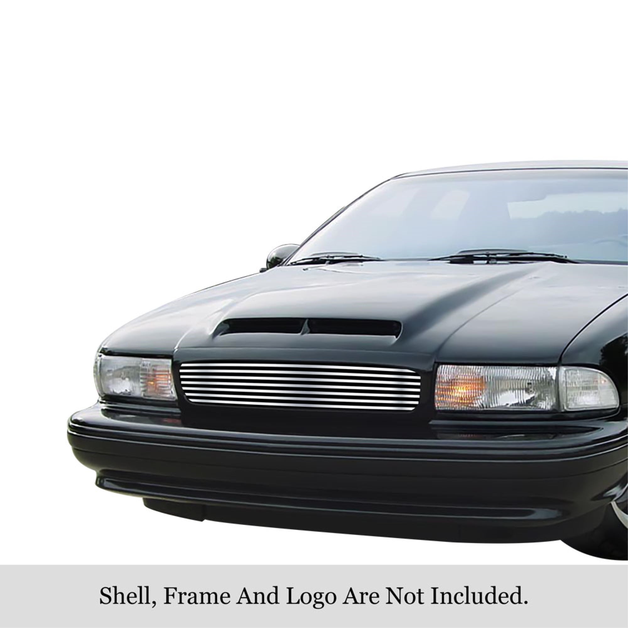 1991-1996 Chevy Caprice 304 Stainless Steel Polished Finish 8X6 Horizontal Billet Stainless Steel Billet Grille