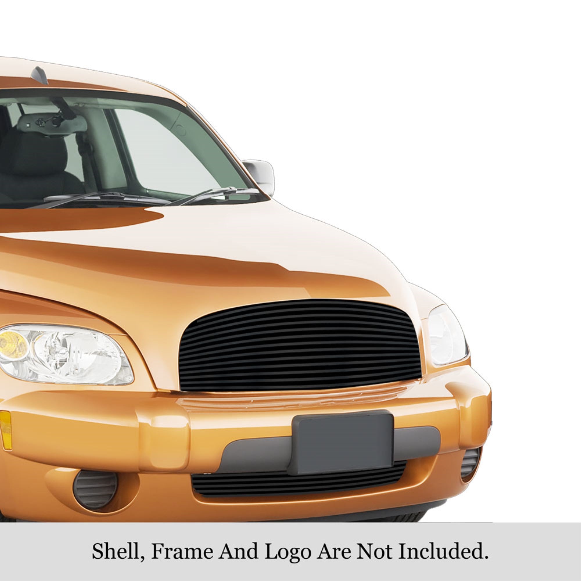 2006-2011 Chevy Hhr Not For Ss And Ss Panel Model Stainless Steel Black Powder Coated Finish 8X6 Horizontal Billet Black Stainless Steel Billet Grille