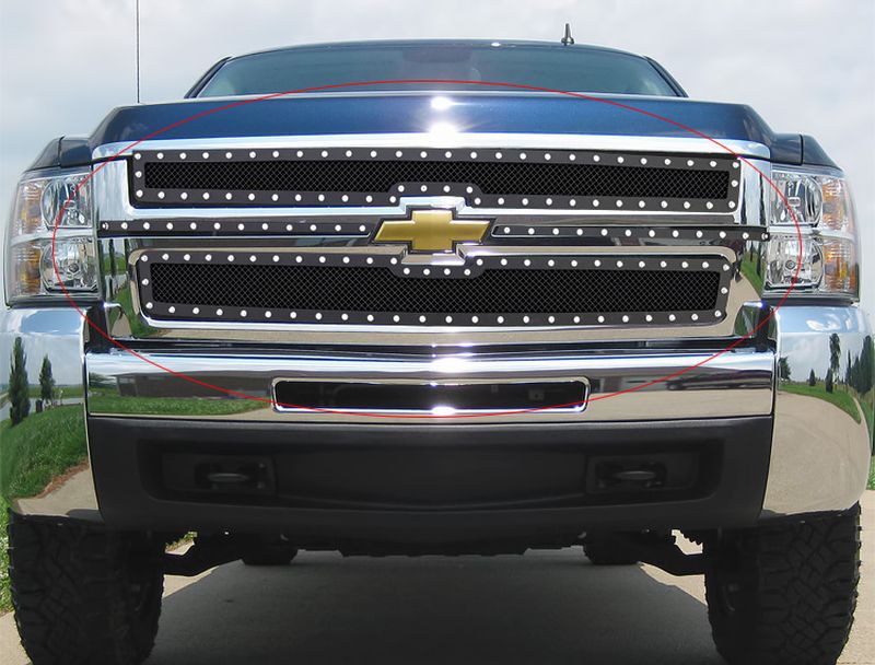 2007-2010 Chevy Silverado 2500 /2007-2010 Chevy Silverado 3500 Main Upper Rivet Grille