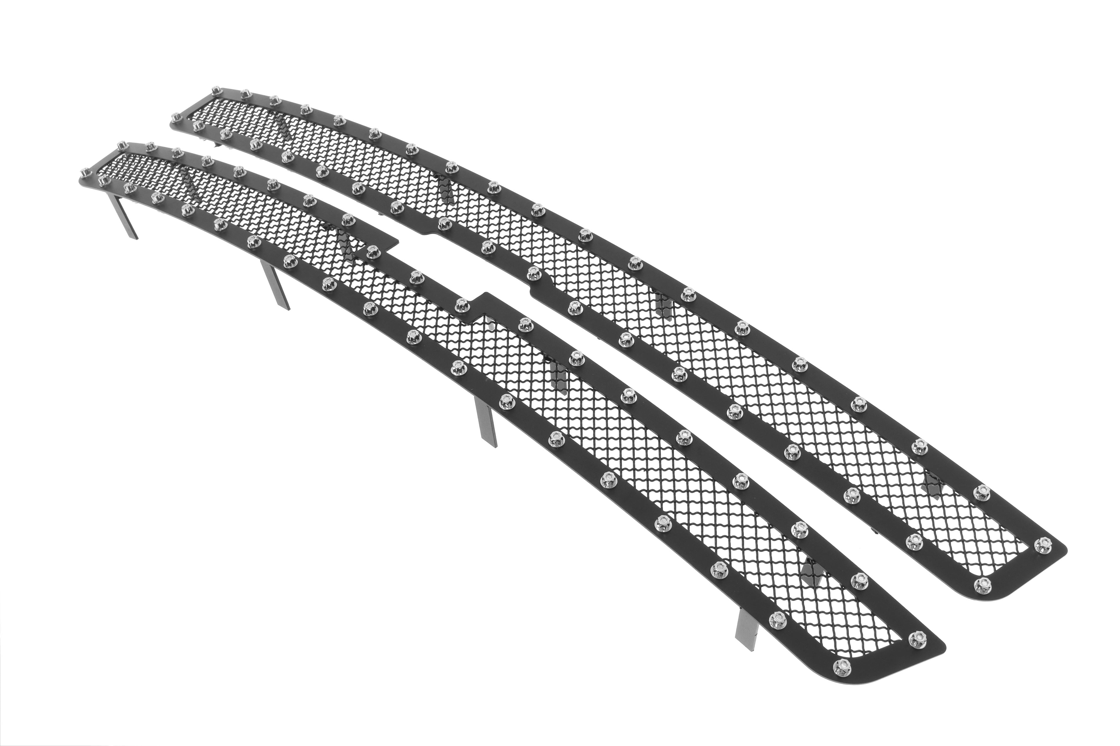 1999-2002 Chevy Silverado 1500 /2000-2006 Chevy Suburban /2000-2006 Chevy Tahoe STAINLESS STEEL BLACK POWDER COATED Finish 1.8 MM WIRE MESH RIVET STYLE Rivet Grille