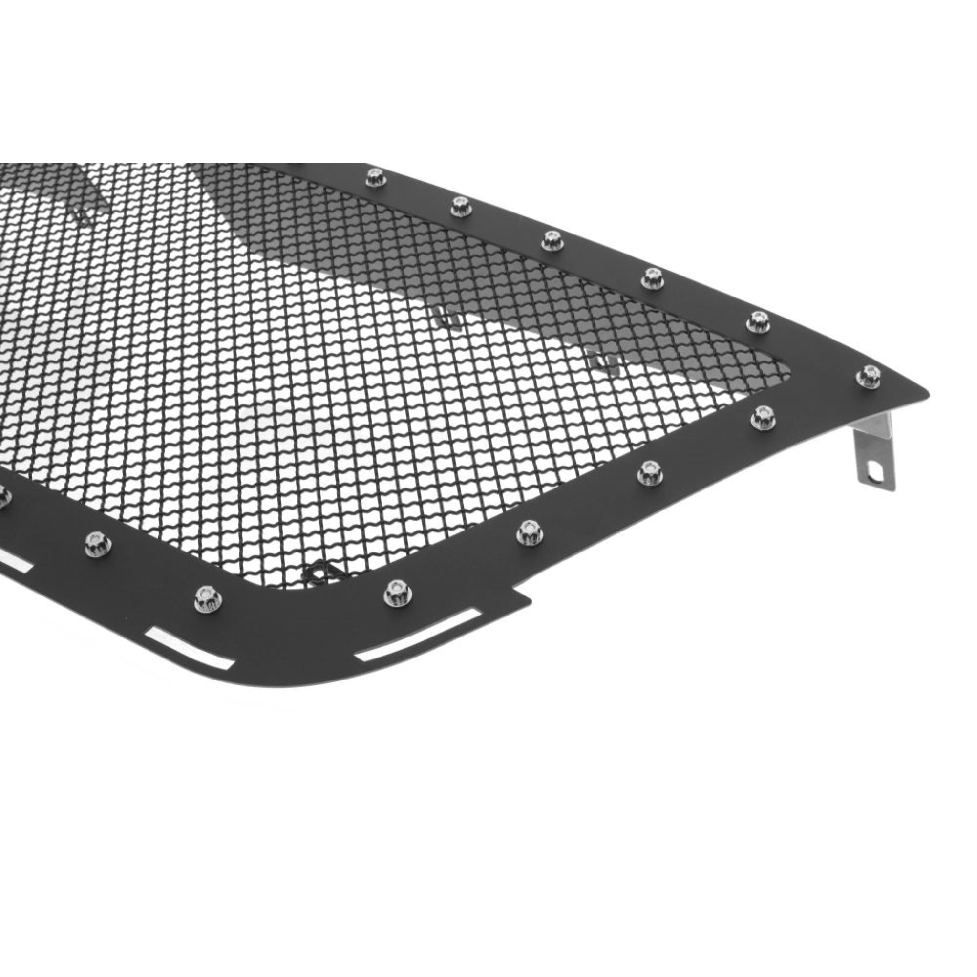 2015-2020 Chevy Colorado Not For Zr2 Stainless Steel Black Powder Coated Finish 1.8 Mm Wire Mesh Rivet Style Rivet Grille