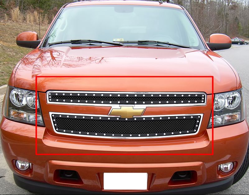 2007-2014 Chevy Avalanche /2007-2014 Chevy Suburban /2007-2014 Chevy Tahoe Not For Hybrid Main Upper Rivet Grille