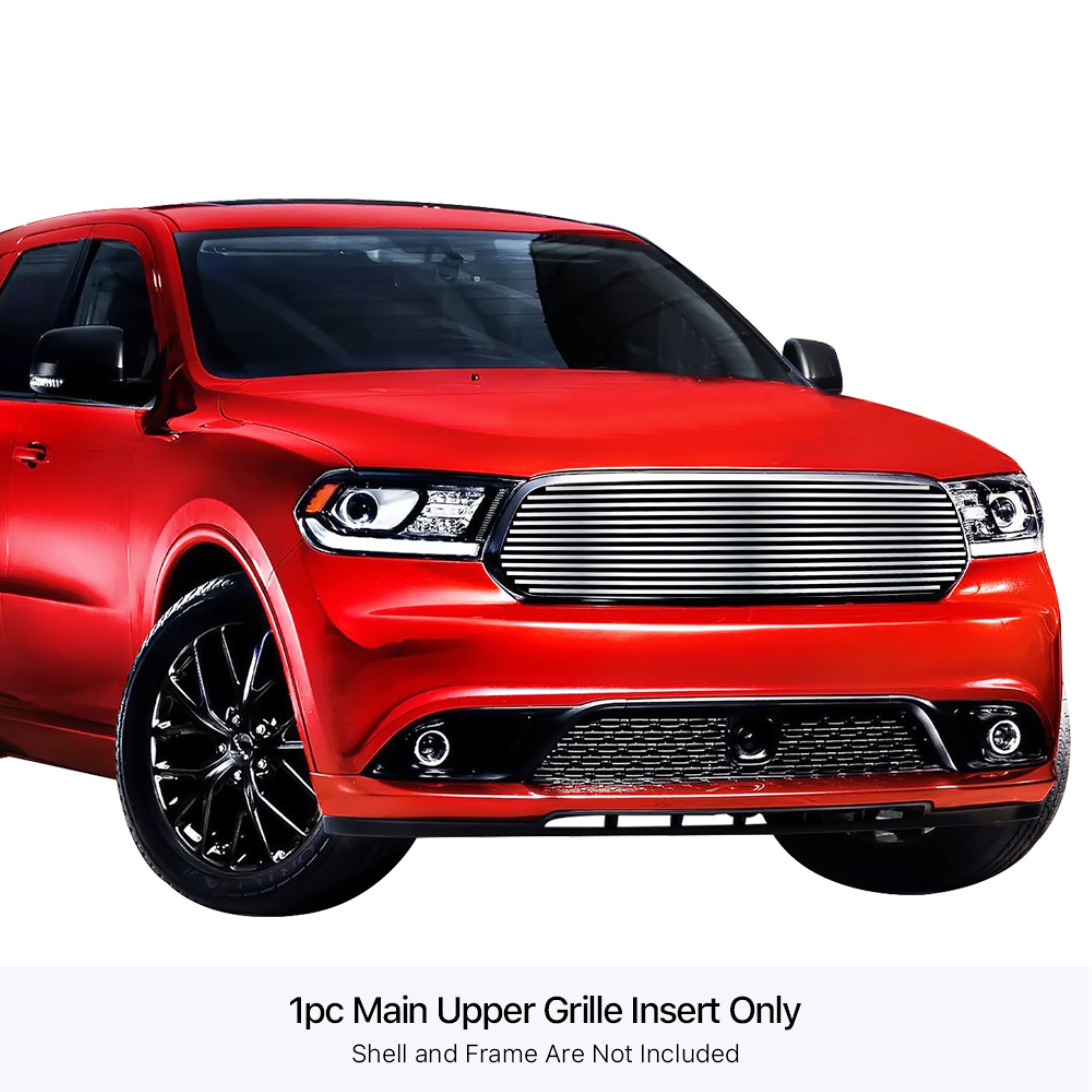 Stainless Steel Main Upper Stainless Steel Billet Grille 2014-2017 Dodge Durango/2018 Dodge Durango Not For Rt And Srt Model/2019-2020 Dodge Durango Not For Gt And Rt And Srt