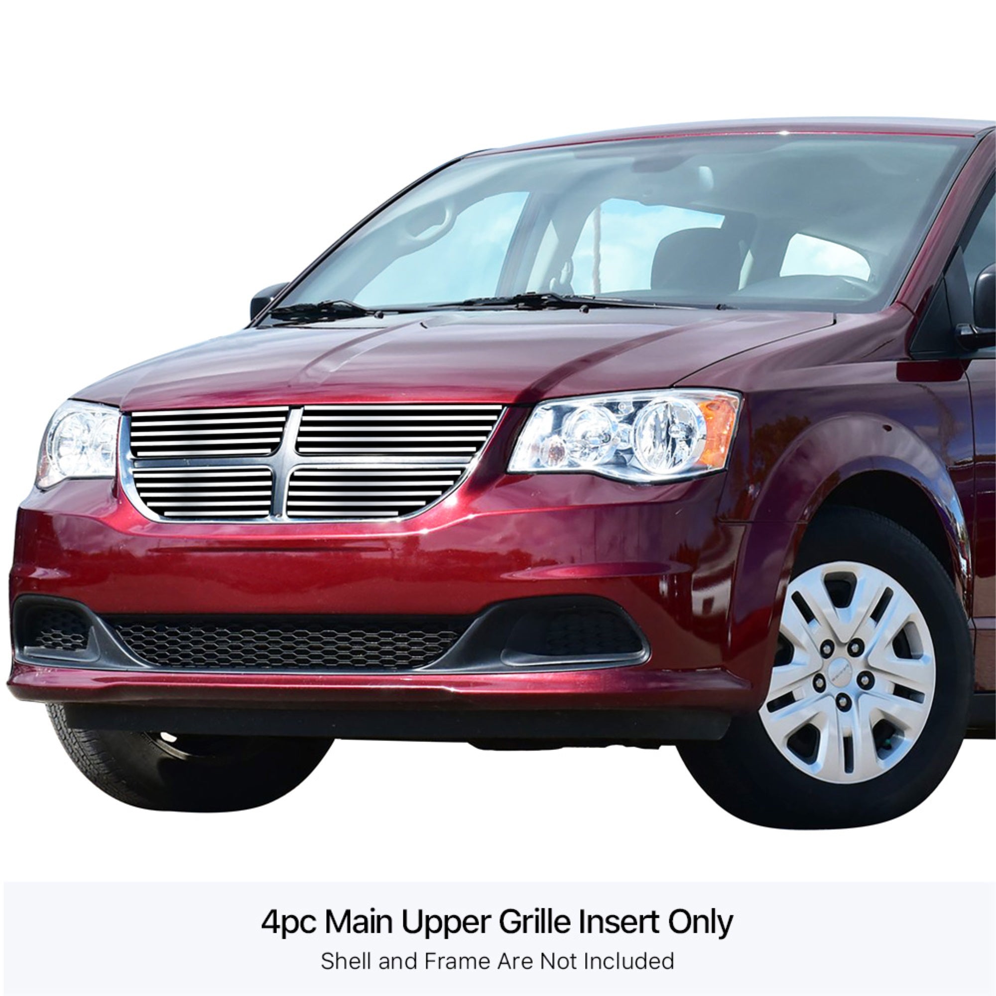 Stainless Steel Main Upper Stainless Steel Billet Grille 2011-2020 Dodge Grand Caravan