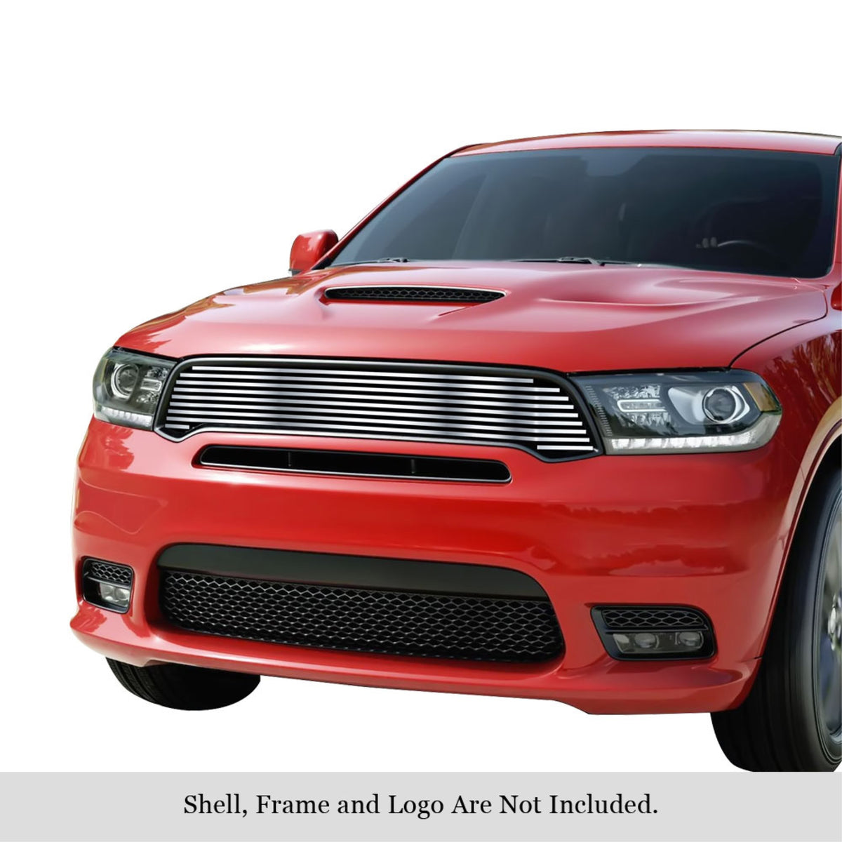 2018 Dodge Durango Only For Rt And Srt/2019-2020 Dodge Durango Only For Gt And Rt And Srt 304 Stainless Steel Polished Finish 8X6 Horizontal Billet Stainless Steel Billet Grille
