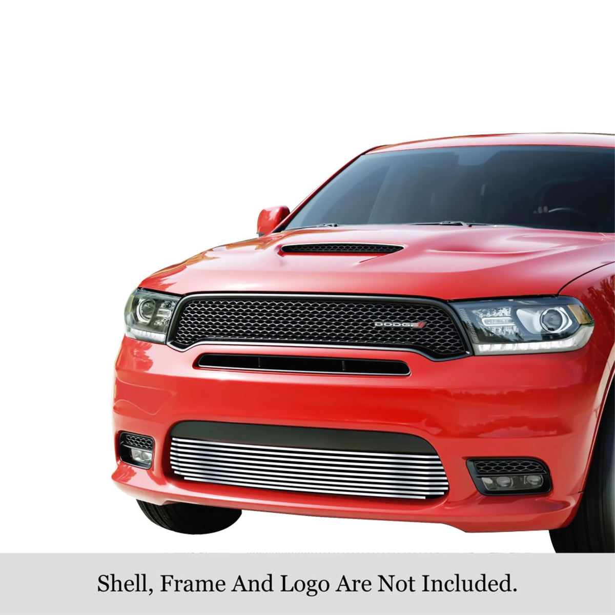 2018 Dodge Durango Only For Rt And Srt Without Adaptive Cruise Control/2019-2020 Dodge Durango Only For Gt And Rt And Srt Without Adaptive Cruise Control Stainless Steel Silver Hairline Finish Finish 8X6 Horizontal Billet Stainless Steel Billet Grille