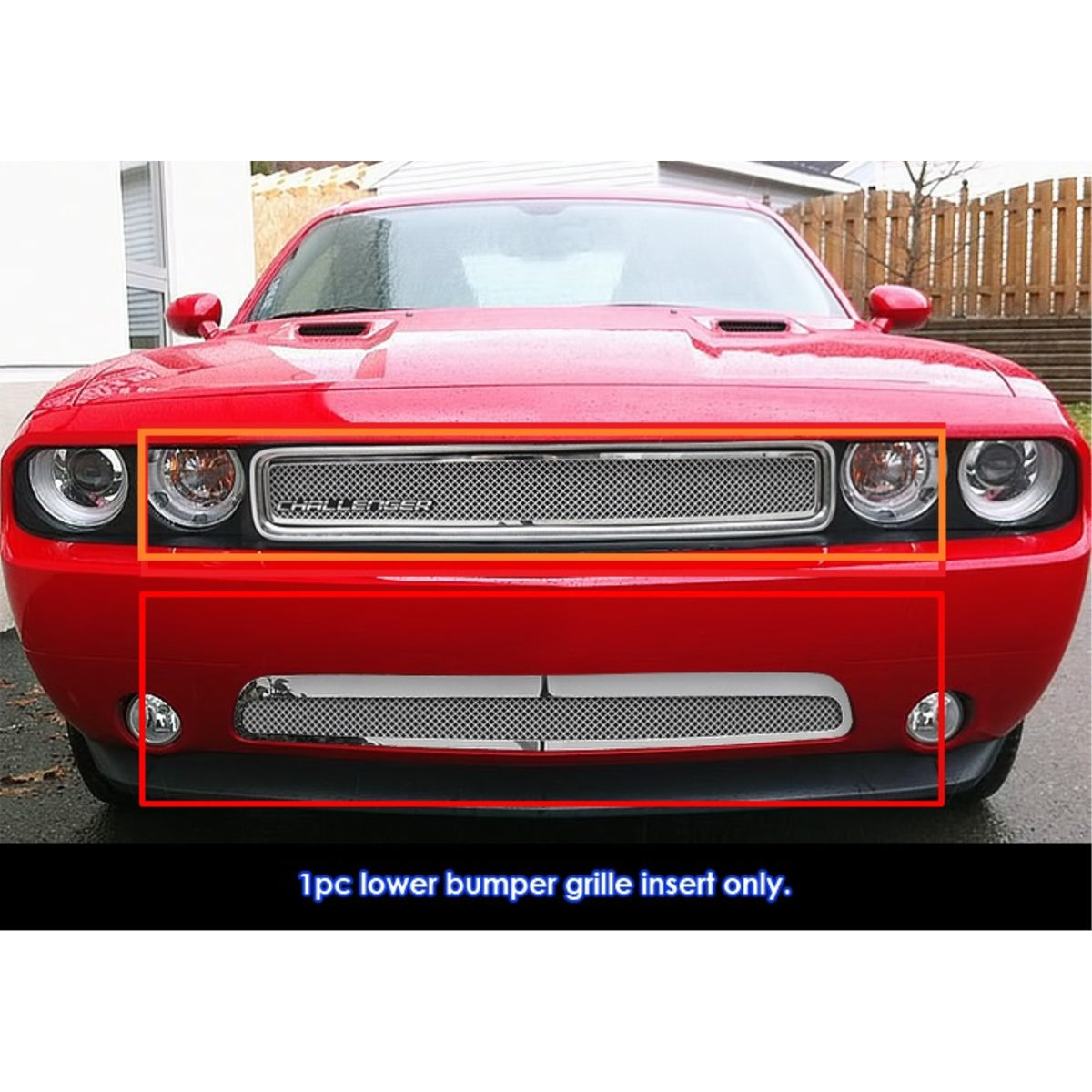 2011-2014 Dodge Challenger Stainless Steel Polished Finish 1.8 Mm Wire Mesh Mesh Grille