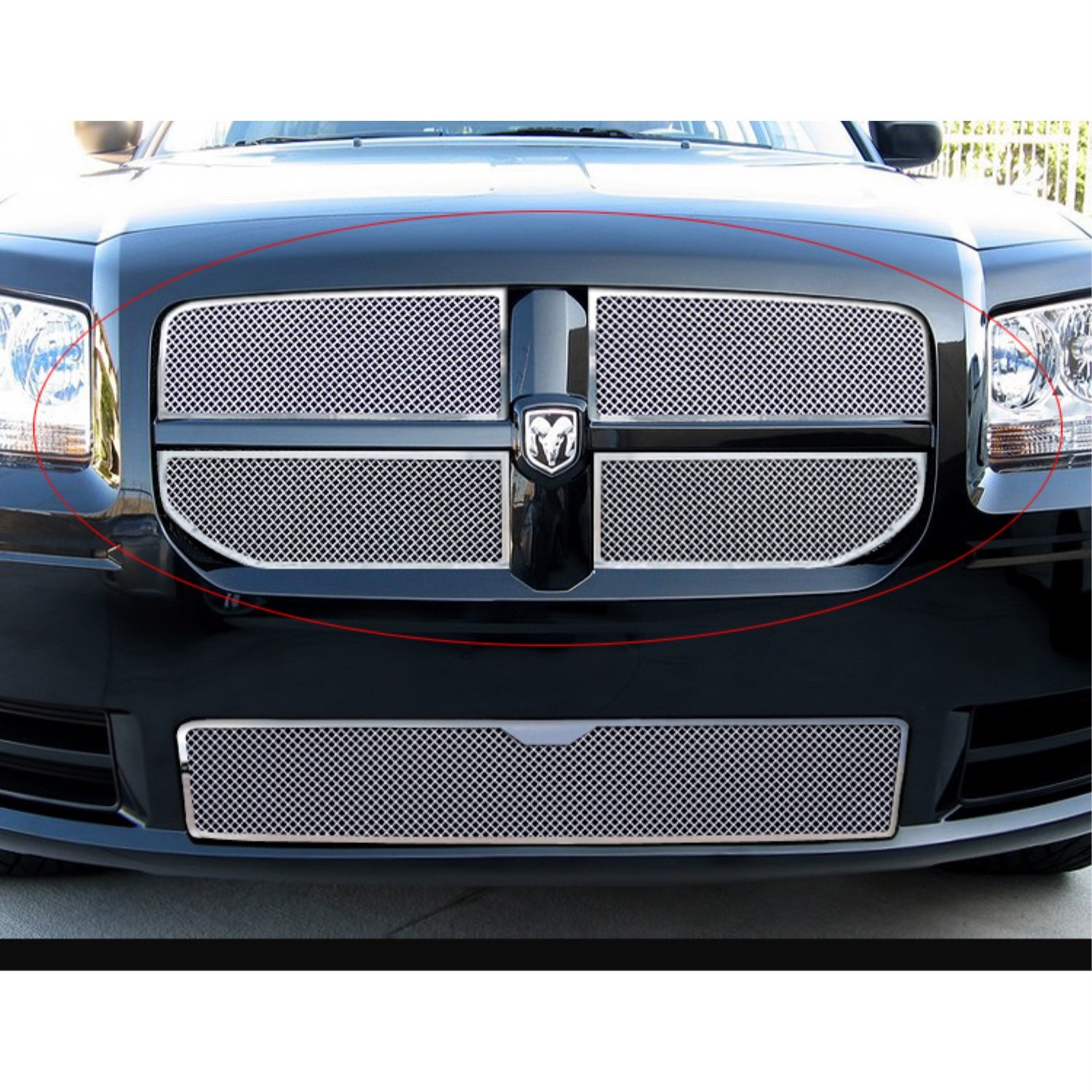 2008 Dodge Magnum  Except Srt8 Stainless Steel Polished Finish 1.8 Mm Wire Mesh Mesh Grille