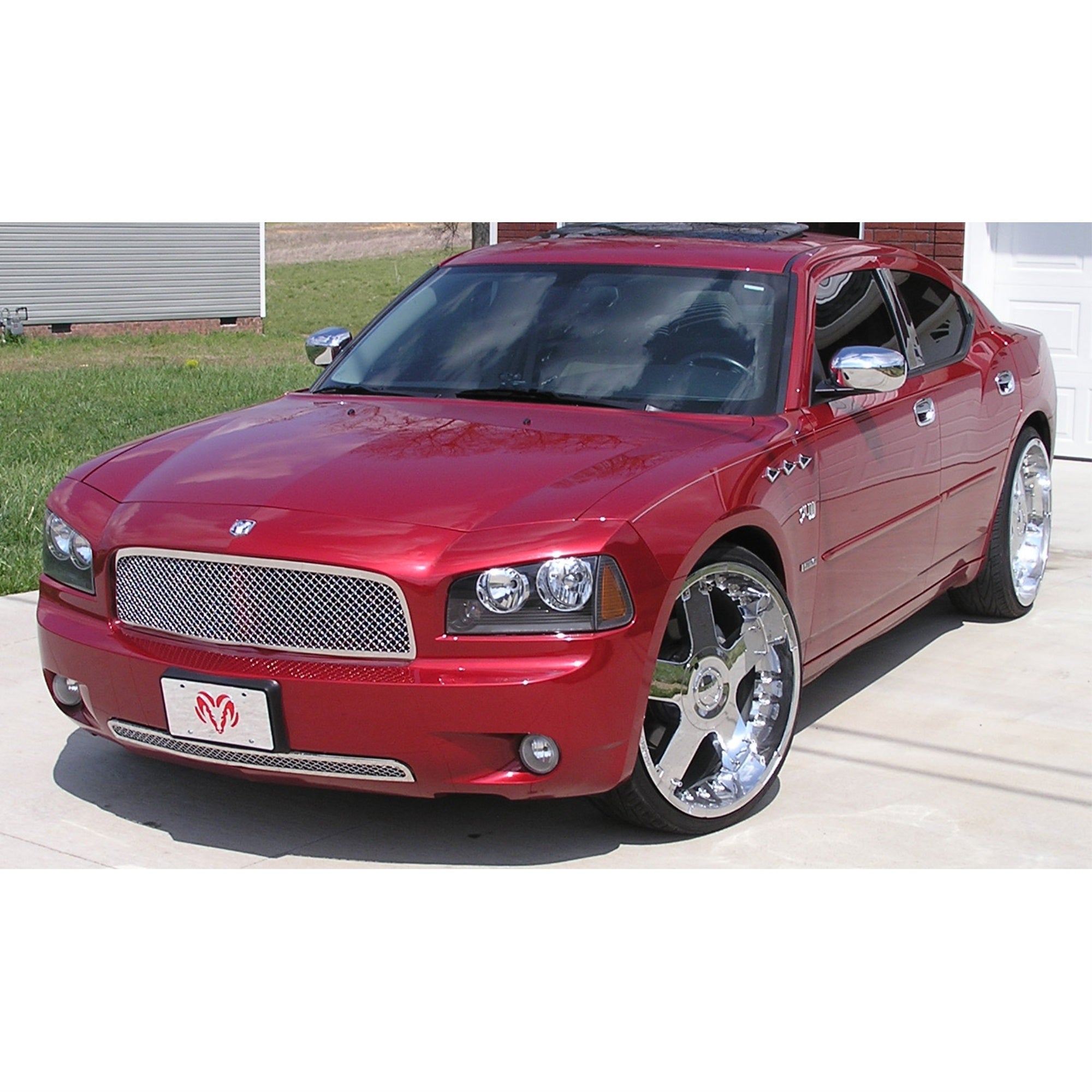 2005-2010 Dodge Charger Stainless Steel Polished Finish 2.5 Mm Wire Mesh Mesh Grille
