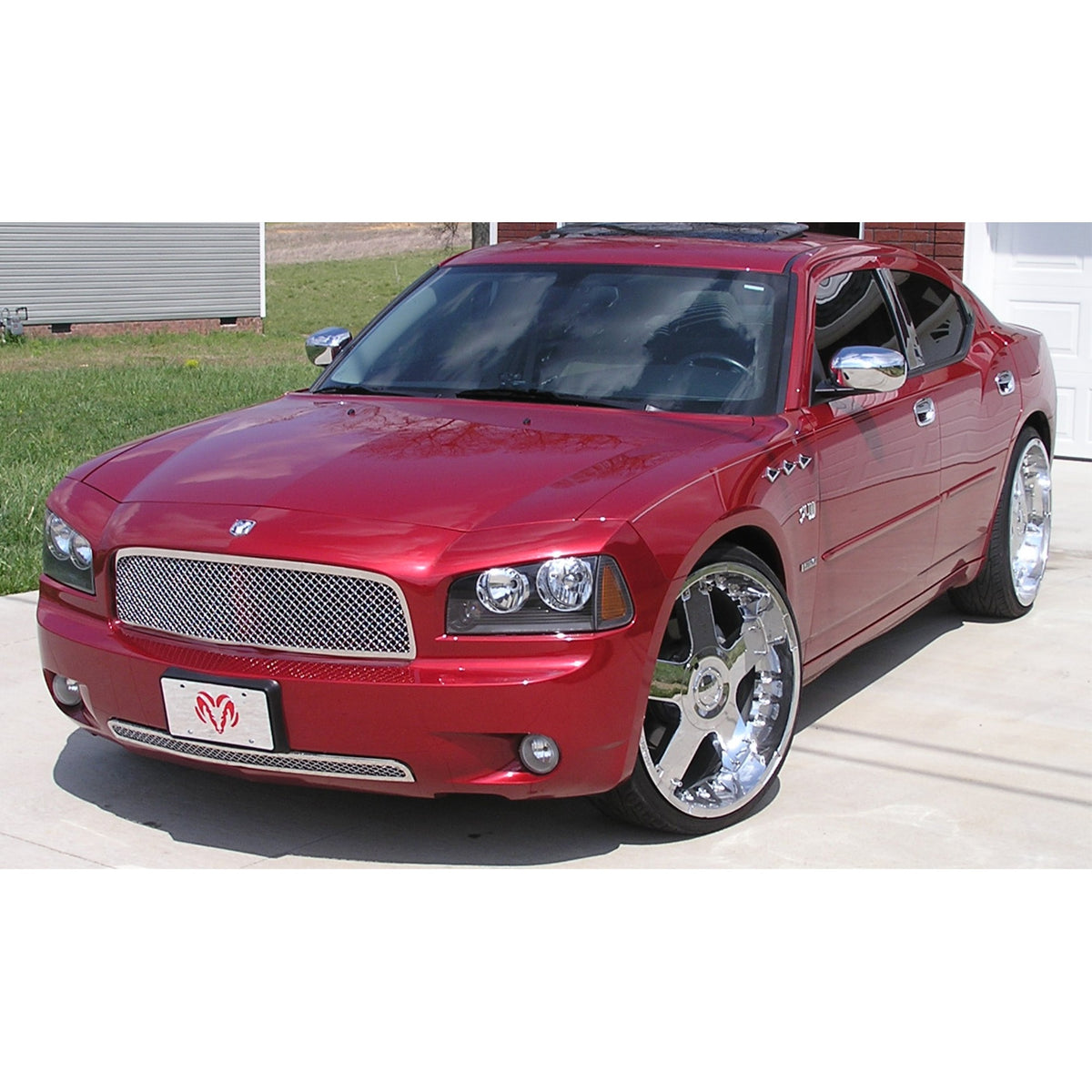 2005-2010 Dodge Charger Stainless Steel Polished Finish 2.5 Mm Wire Mesh Mesh Grille