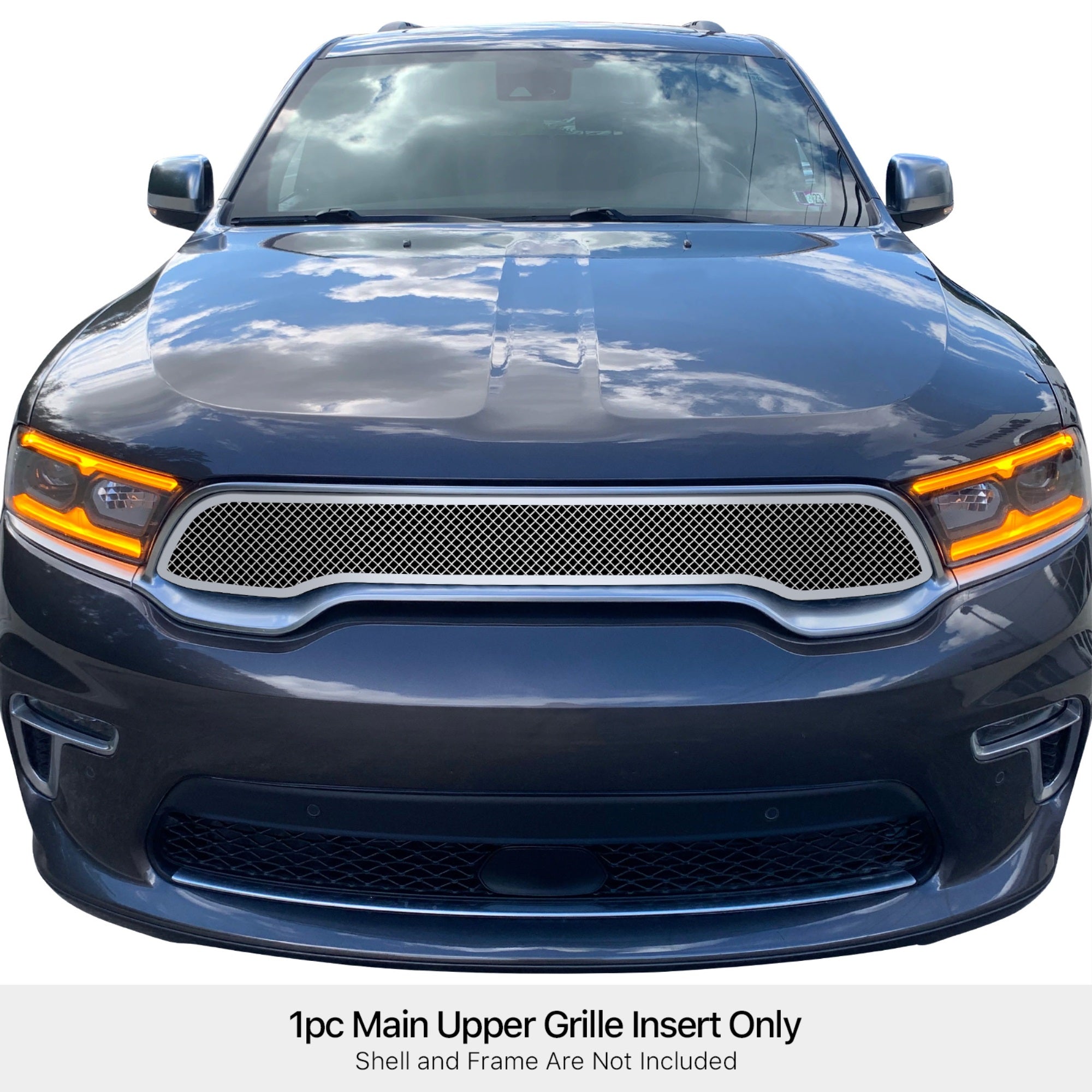 Stainless Steel Main Upper Mesh Grille 2021-2024 Dodge Durango SXT & Citadel