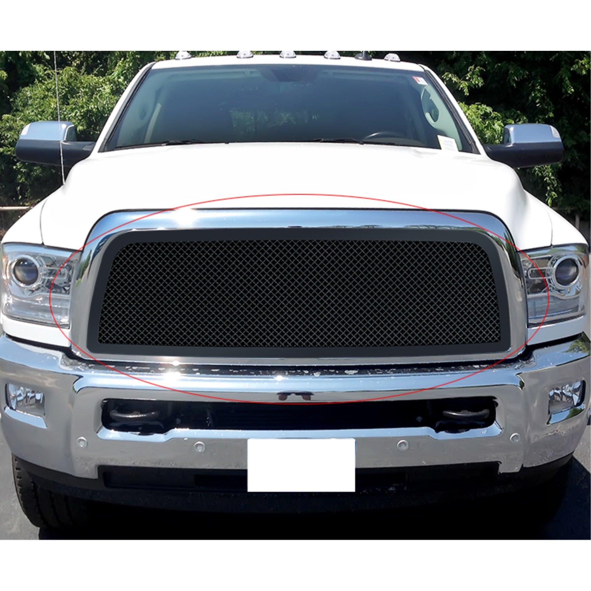 2013-2018 Ram 2500 /2013-2018 Ram 3500 Carbon Steel Black Powder Coated Finish 2.5 Mm Wire Mesh Black Wire Mesh Grille