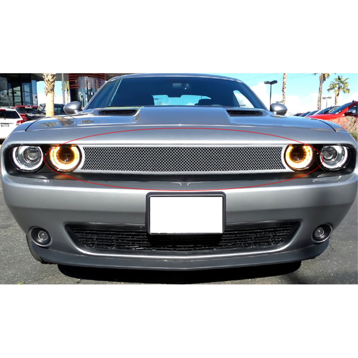 2015-2022 Dodge Challenger Stainless Steel Polished Finish 1.8 Mm Wire Mesh Mesh Grille