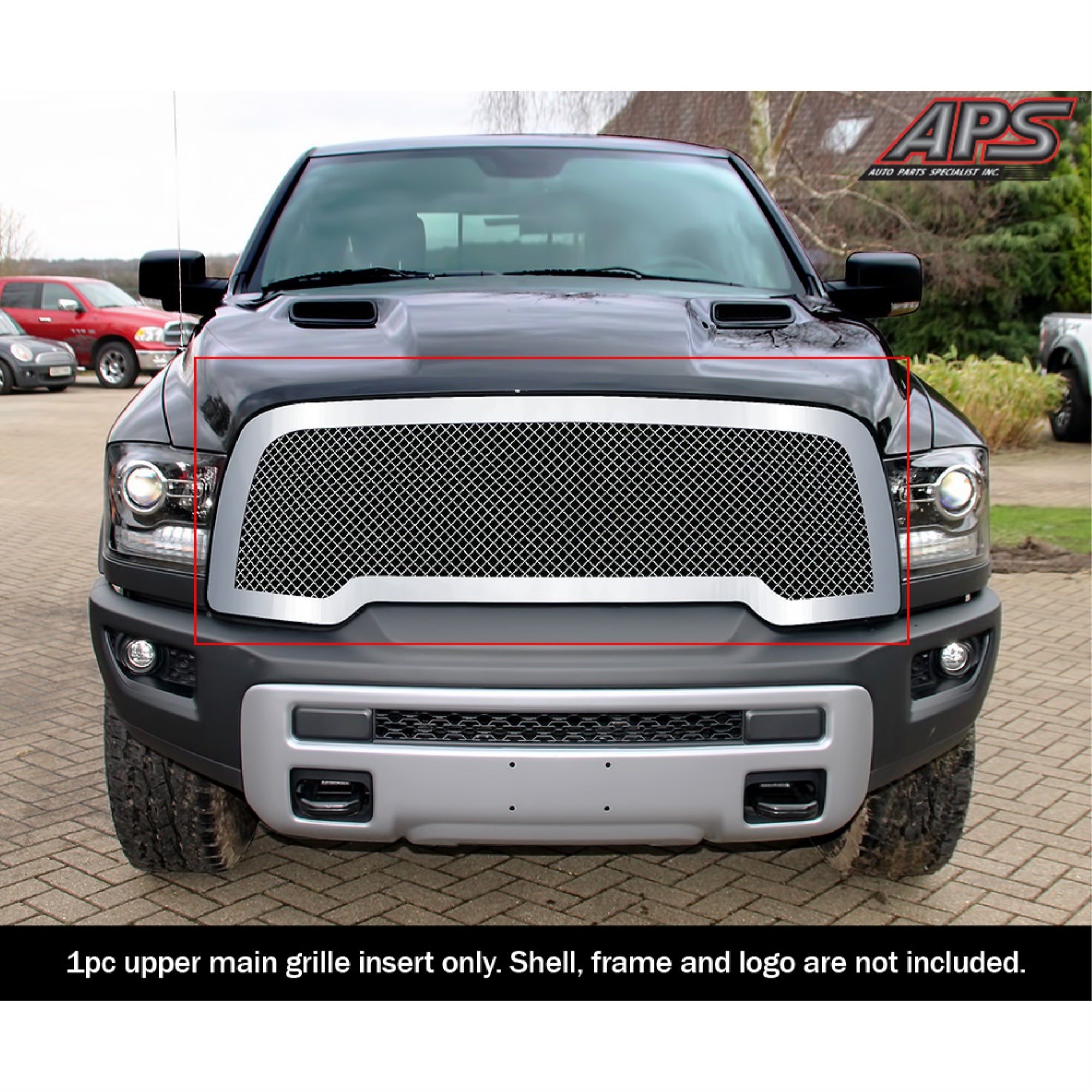 Stainless Steel Main Upper Mesh Grille 2015-2018 Ram 1500
