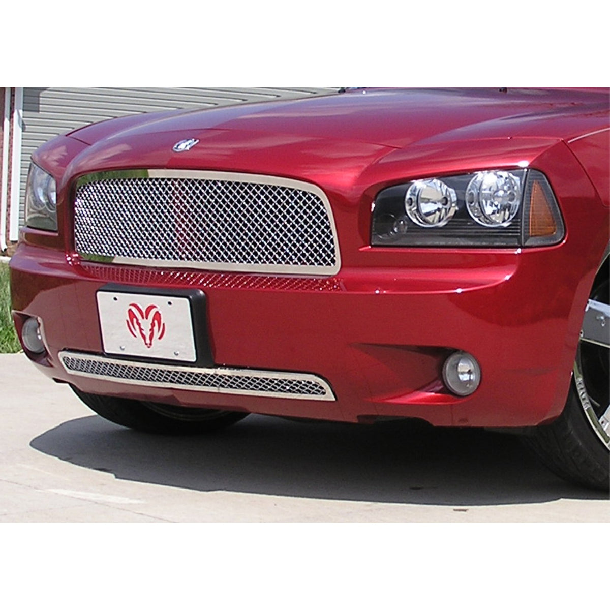 2005-2010 Dodge Charger  Not For Srt8 Stainless Steel Polished Finish 2.5 Mm Wire Mesh Mesh Grille