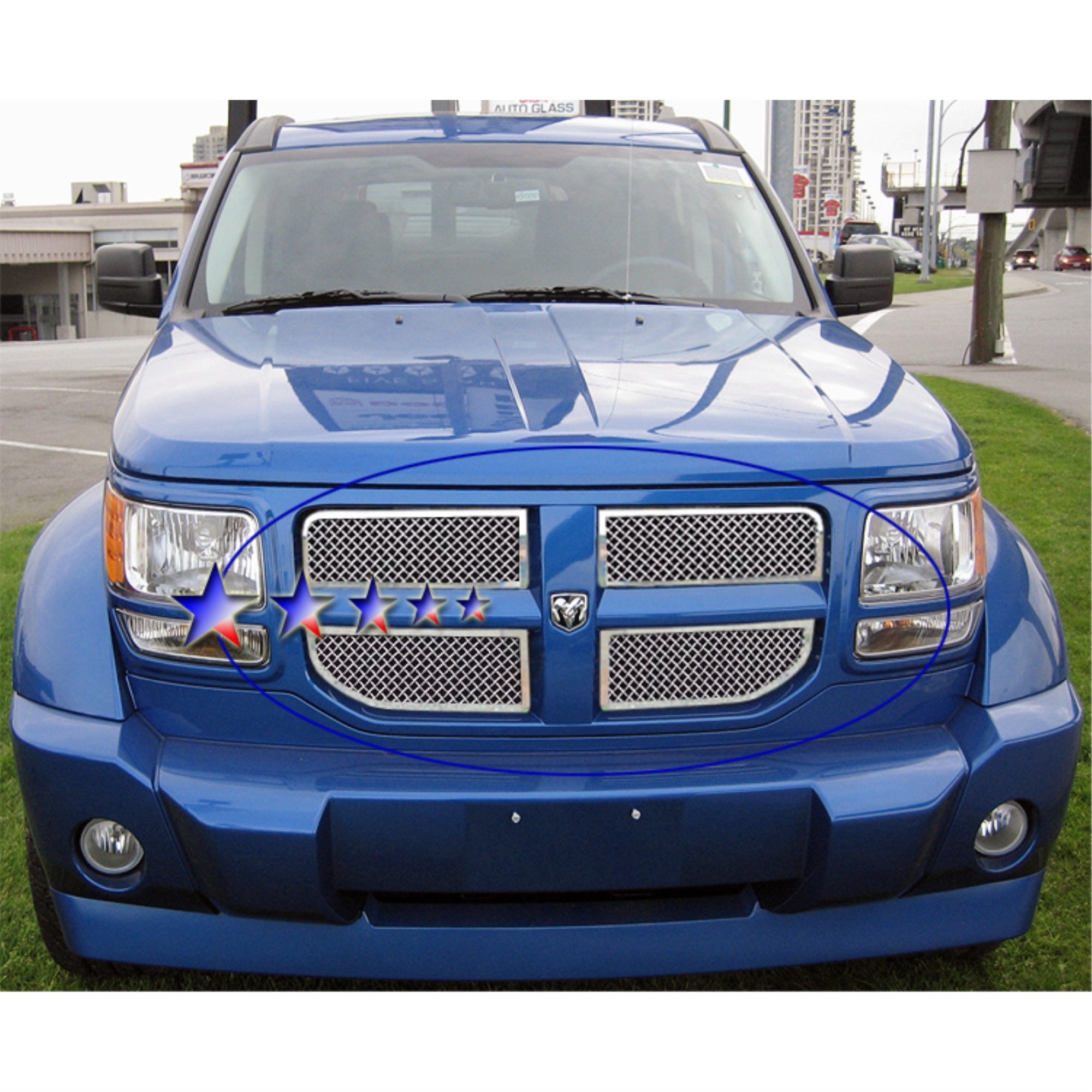 2007-2011 Dodge Nitro Stainless Steel Polished Finish 2.5 Mm Wire Mesh Mesh Grille