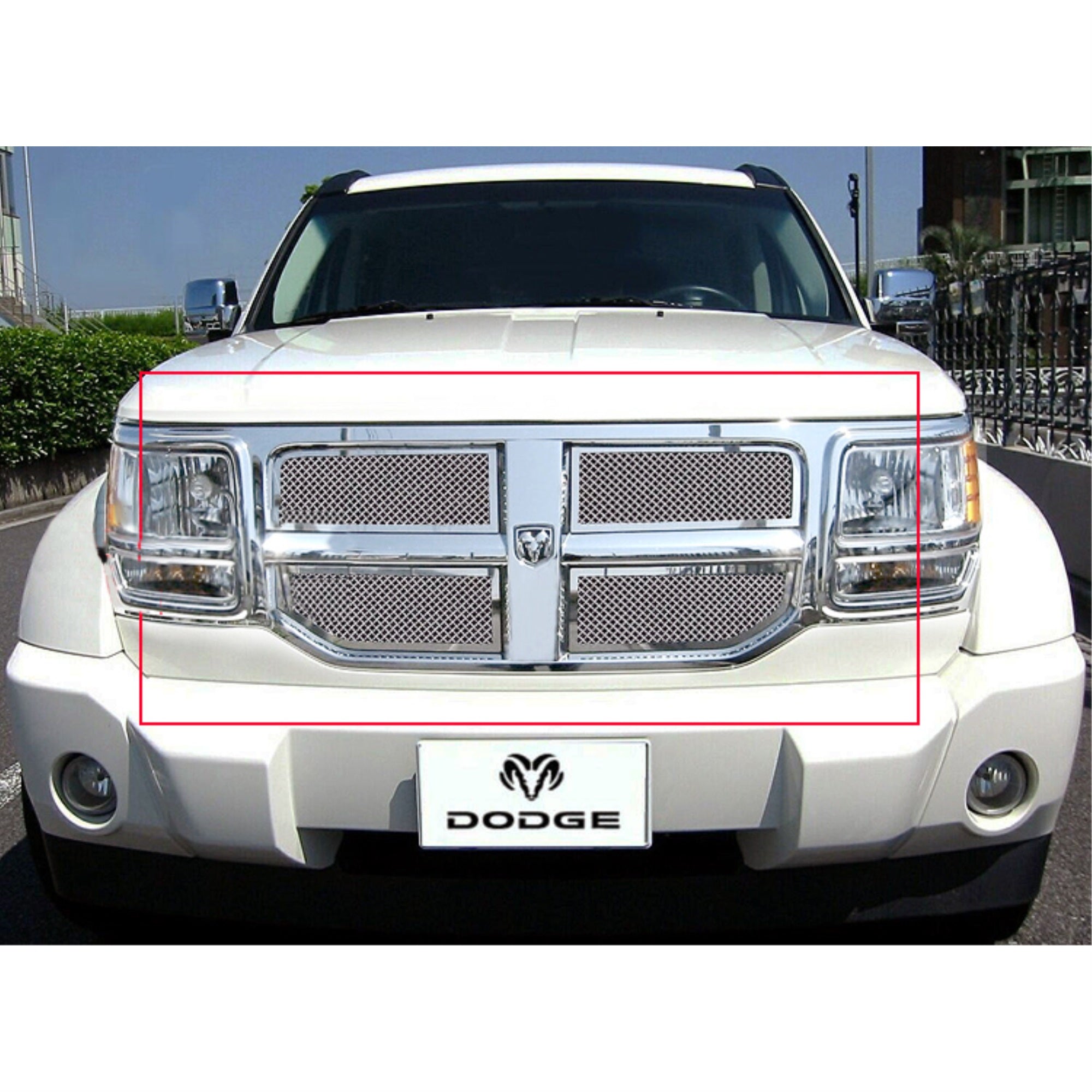 2007-2011 Dodge Nitro Stainless Steel Polished Finish 1.8 Mm Wire Mesh Mesh Grille