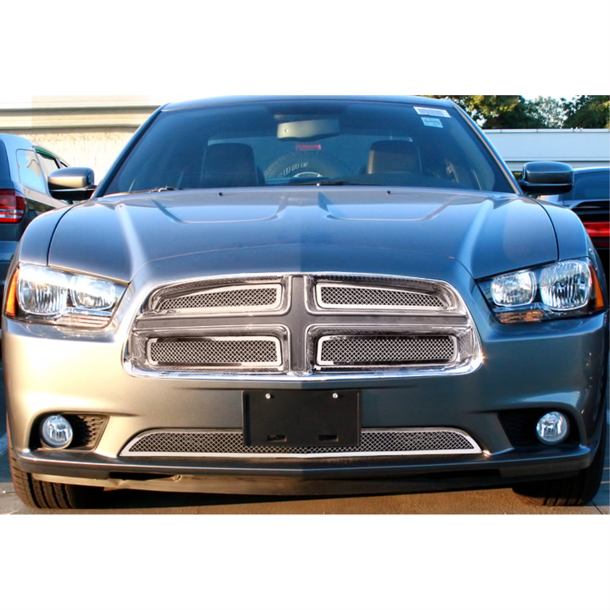 2011-2014 Dodge Charger Not For Srt Model Stainless Steel Polished Finish 1.8 Mm Wire Mesh Mesh Grille