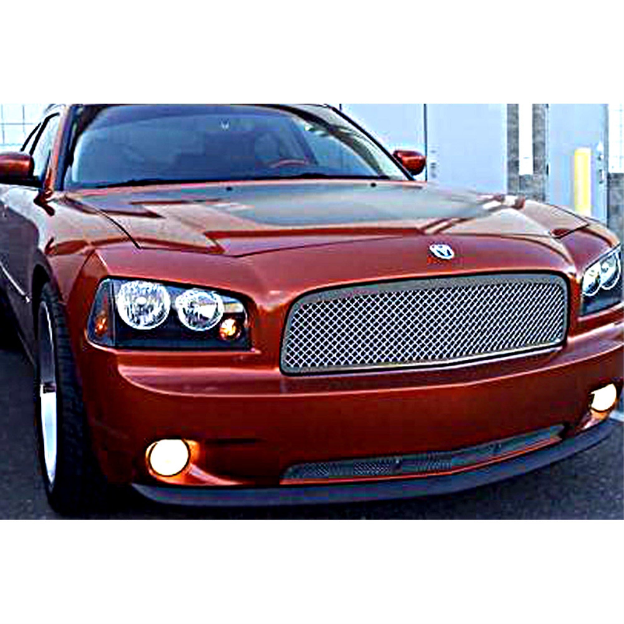 2005-2010 Dodge Charger Not For Srt8 Stainless Steel Polished Finish 1.8 Mm Wire Mesh Mesh Grille