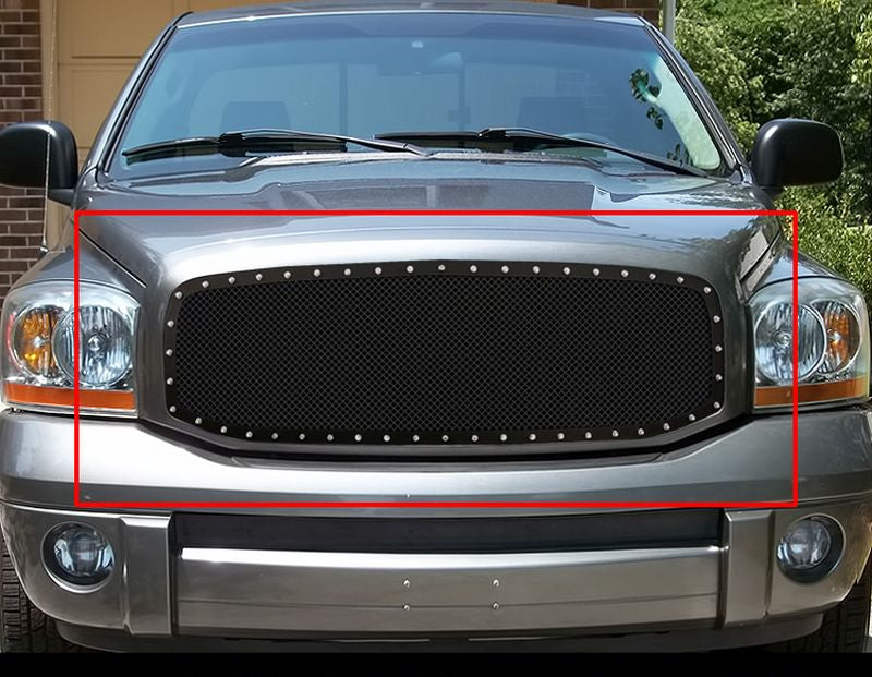 2006-2008 Dodge Ram 1500 /2006-2009 Dodge Ram 2500 /2006-2009 Dodge Ram 3500 Main Upper Rivet Grille