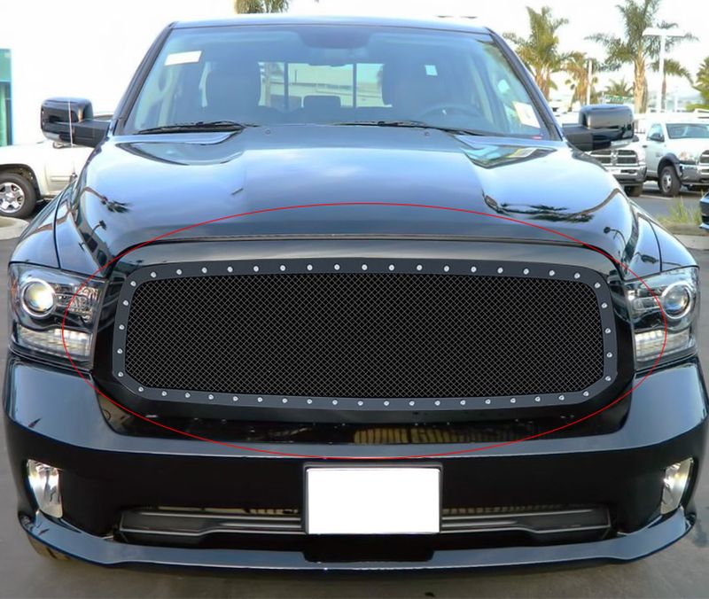 2013-2018 Ram 1500 Not For Rebel Model Main Upper Rivet Grille