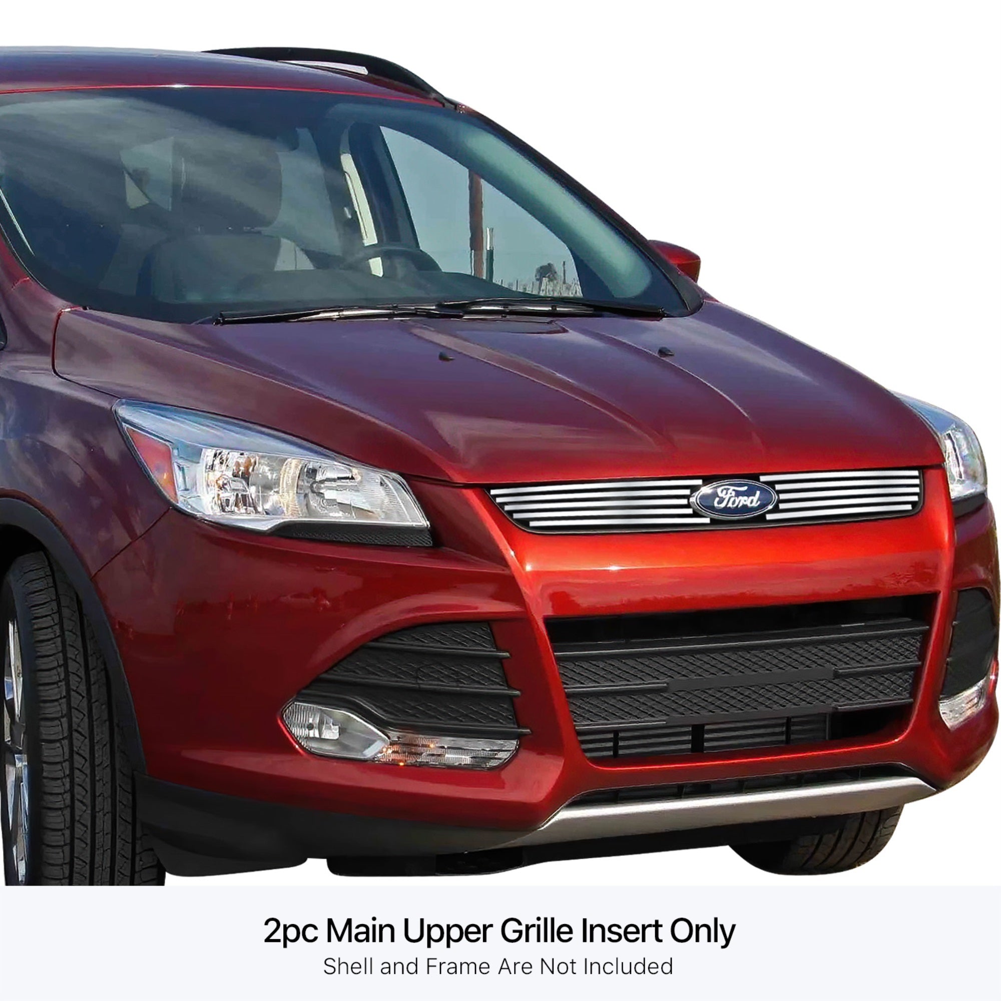 Stainless Steel Main Upper Stainless Steel Billet Grille 2013-2016 Ford Escape