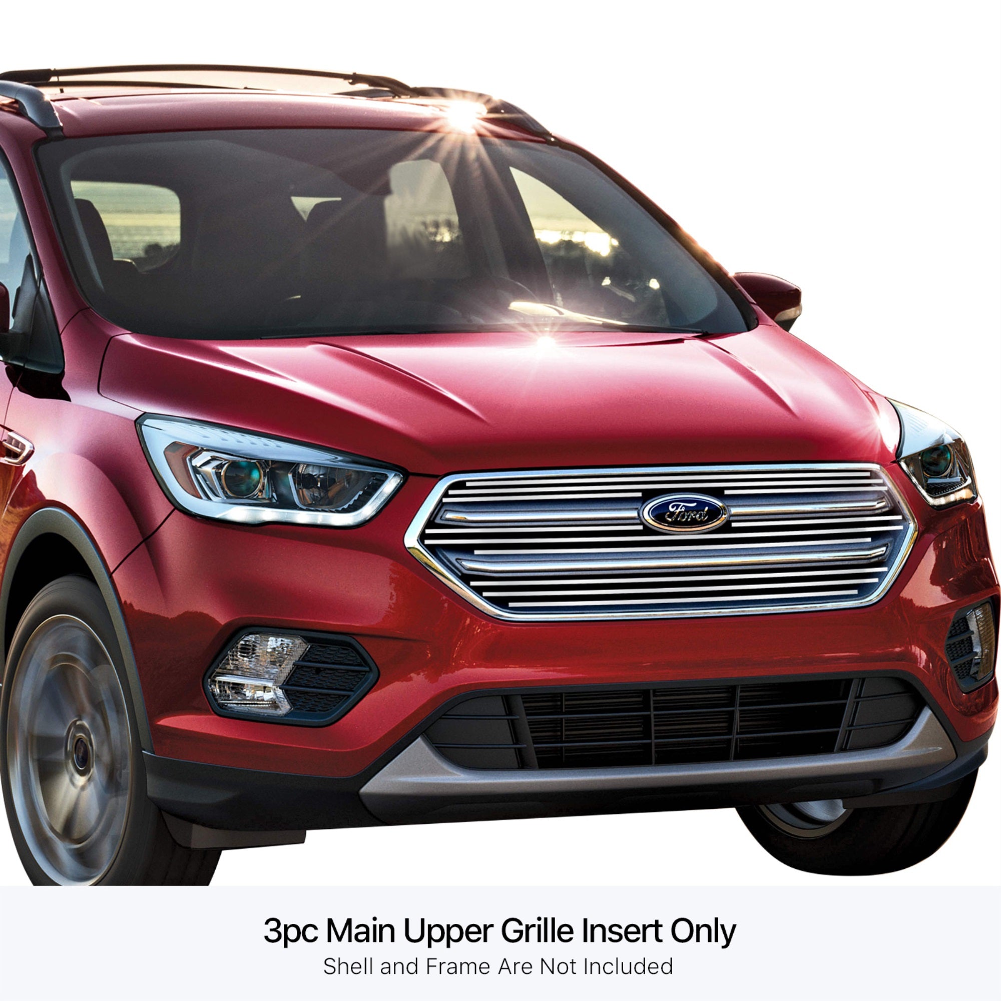 Stainless Steel Main Upper Stainless Steel Billet Grille 2017-2019 Ford Escape