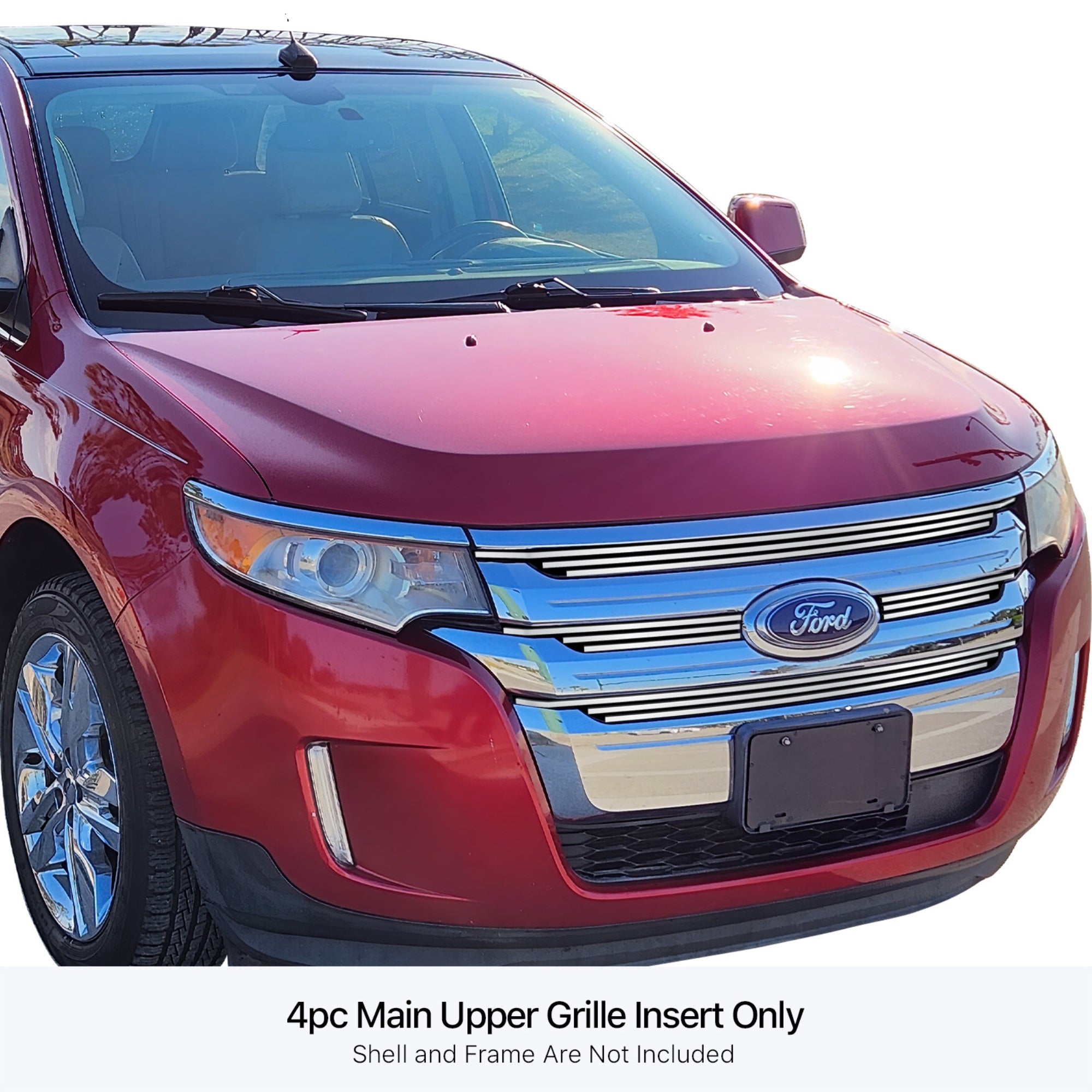 Stainless Steel Main Upper Stainless Steel Billet Grille 2011-2014 Ford Edge