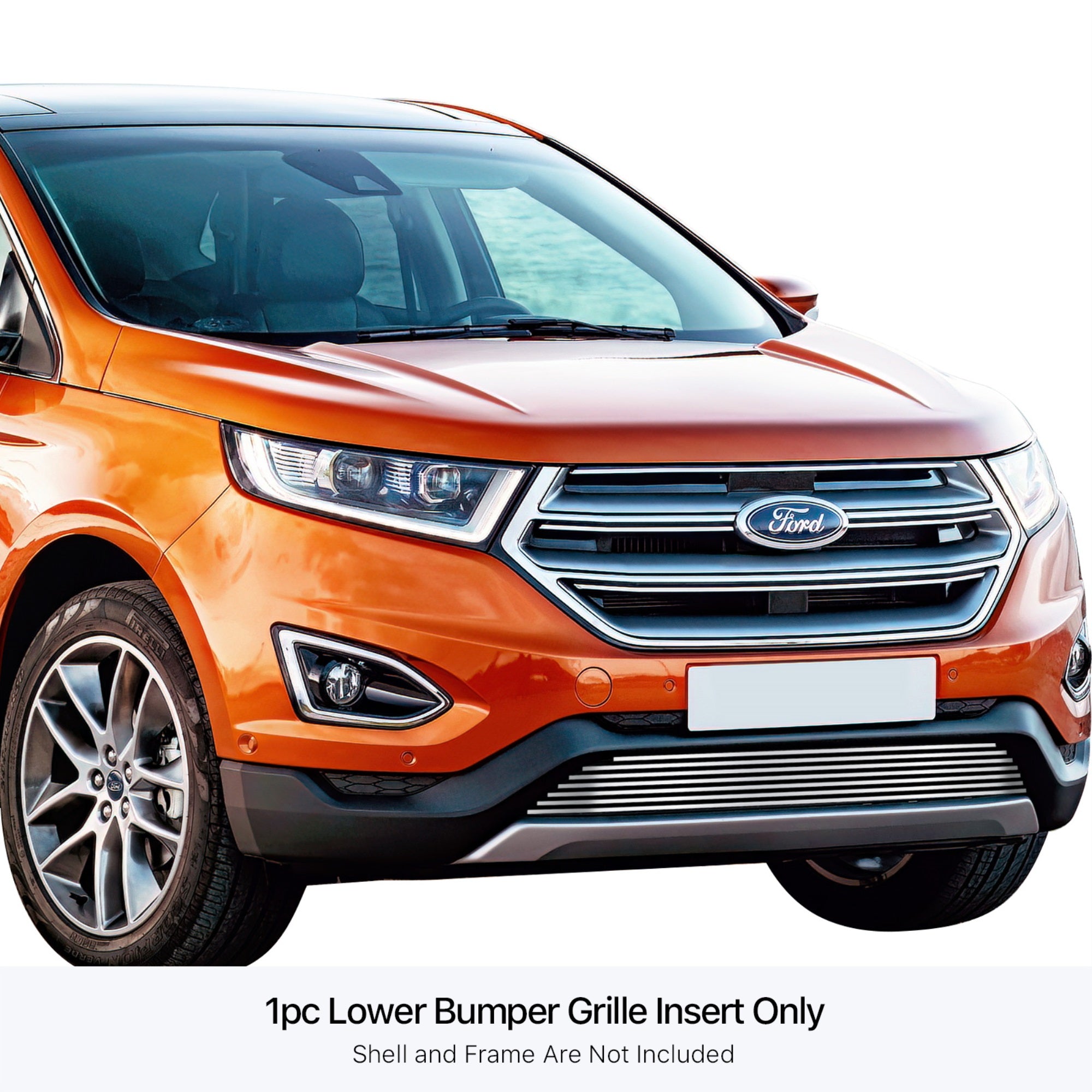 Stainless Steel Lower Bumper Stainless Steel Billet Grille 2015-2018 Ford Edge Not For Sport