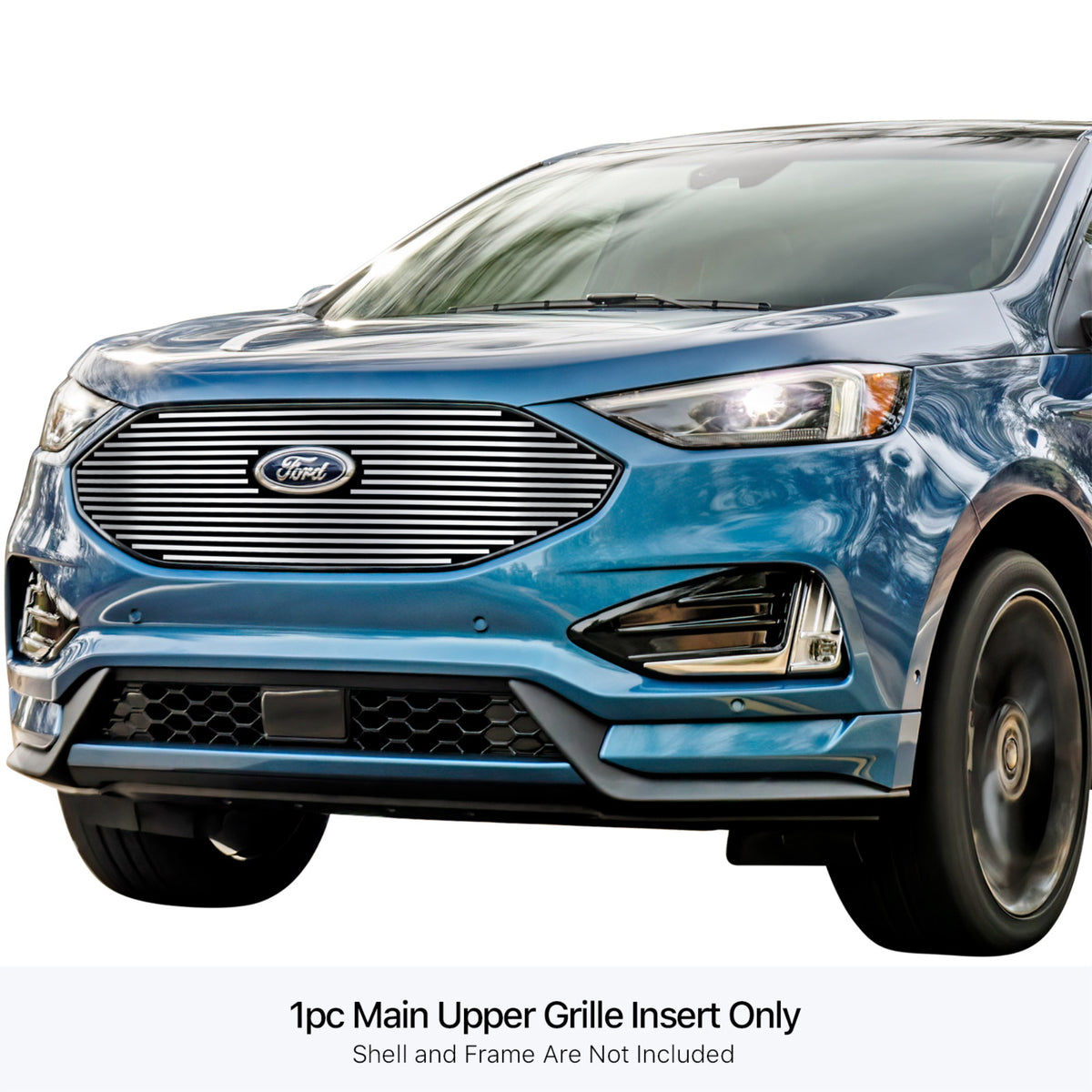 Stainless Steel Main Upper Stainless Steel Billet Grille 2019-2022 Ford Edge St&St-Line/2023-2024 Ford Edge Se&Sel&St&St-Line