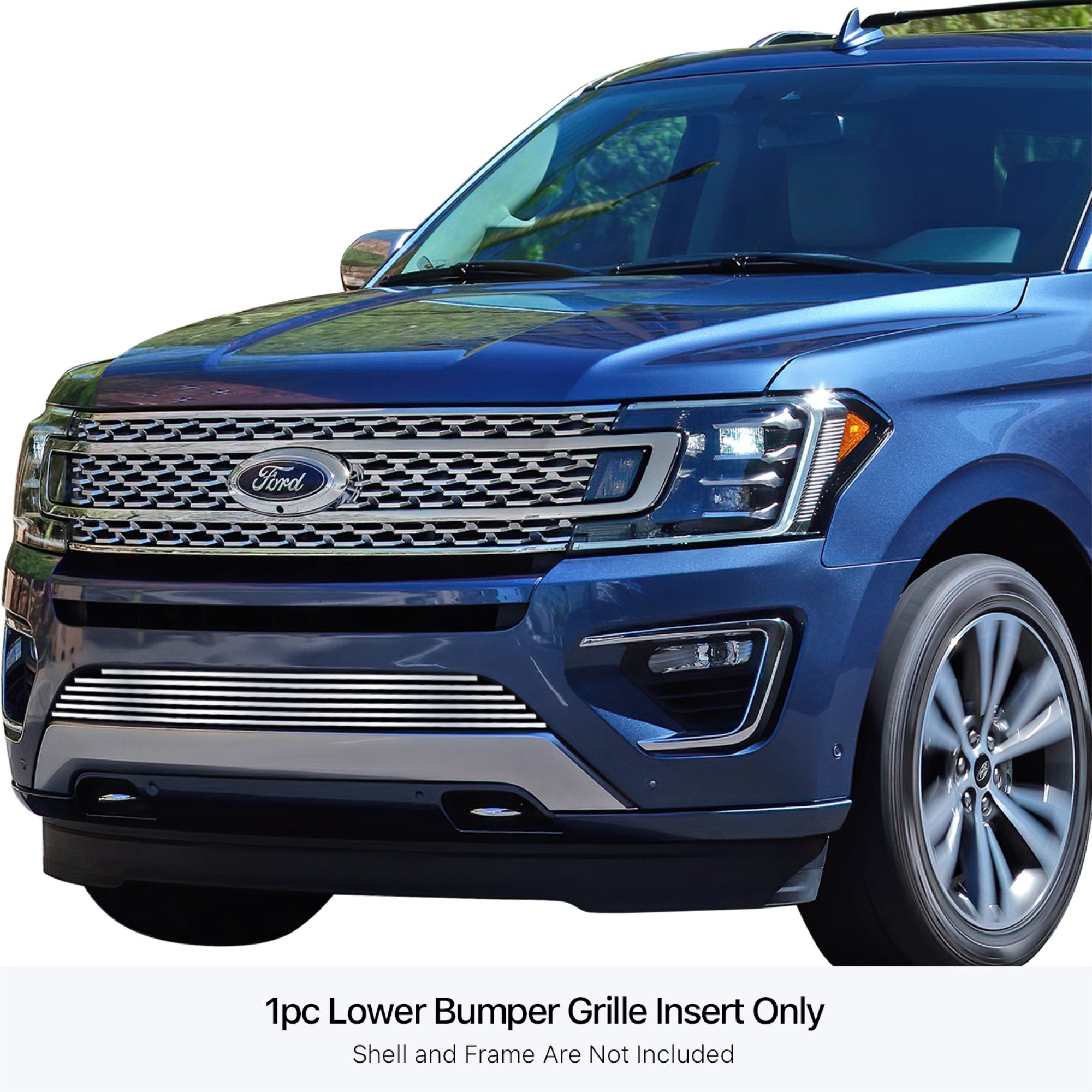 Stainless Steel Lower Bumper Stainless Steel Billet Grille 2018-2024 Ford Expedition