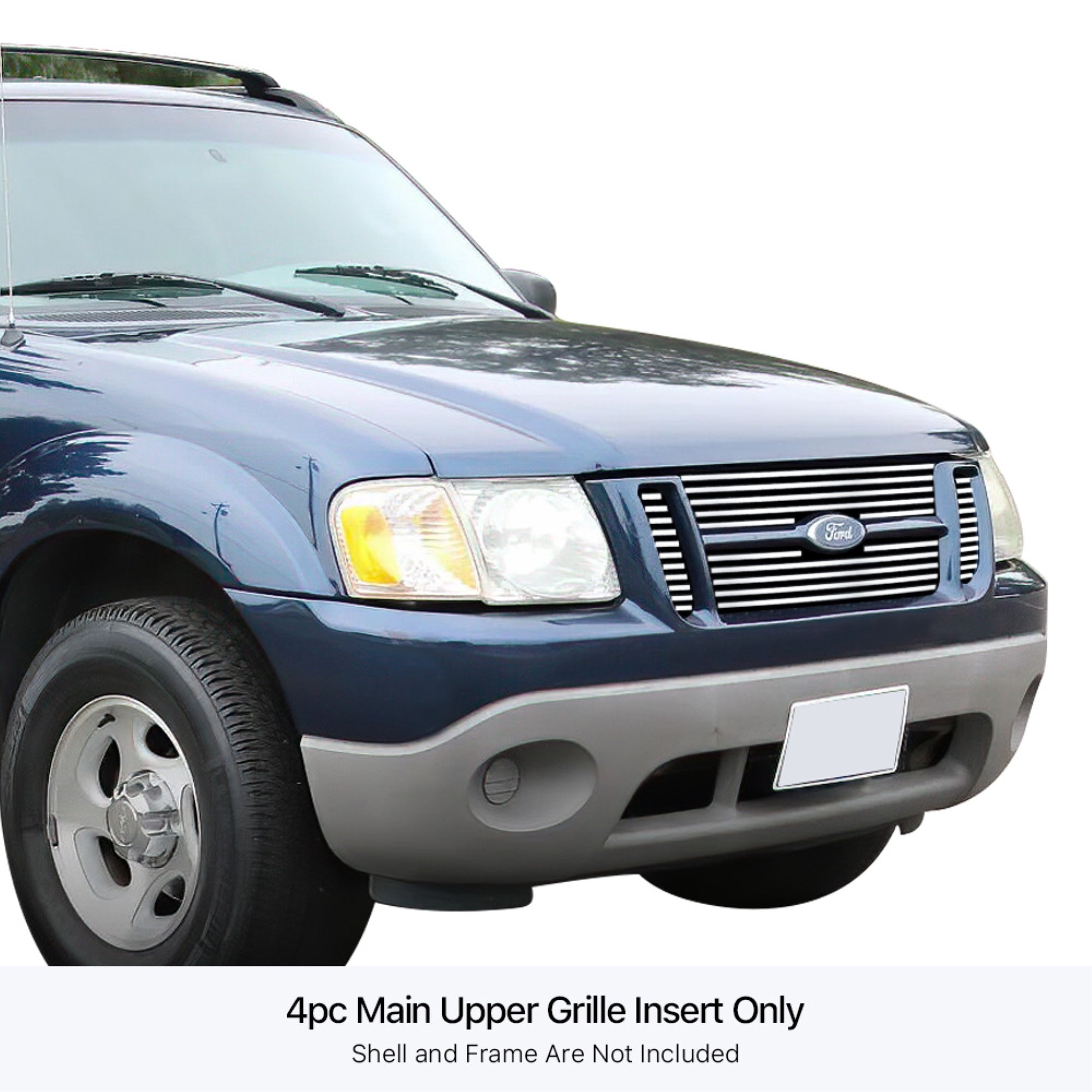 Stainless Steel Main Upper Stainless Steel Billet Grille 2001-2003 Ford  Sport /2001-2005 Ford  Sport Trac