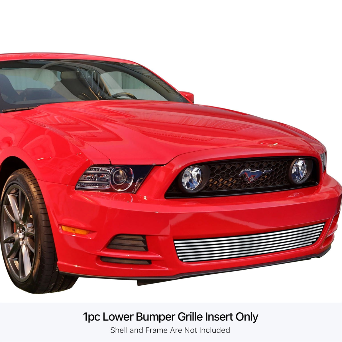 Stainless Steel Lower Bumper Stainless Steel Billet Grille 2013-2014 Ford Mustang Gt