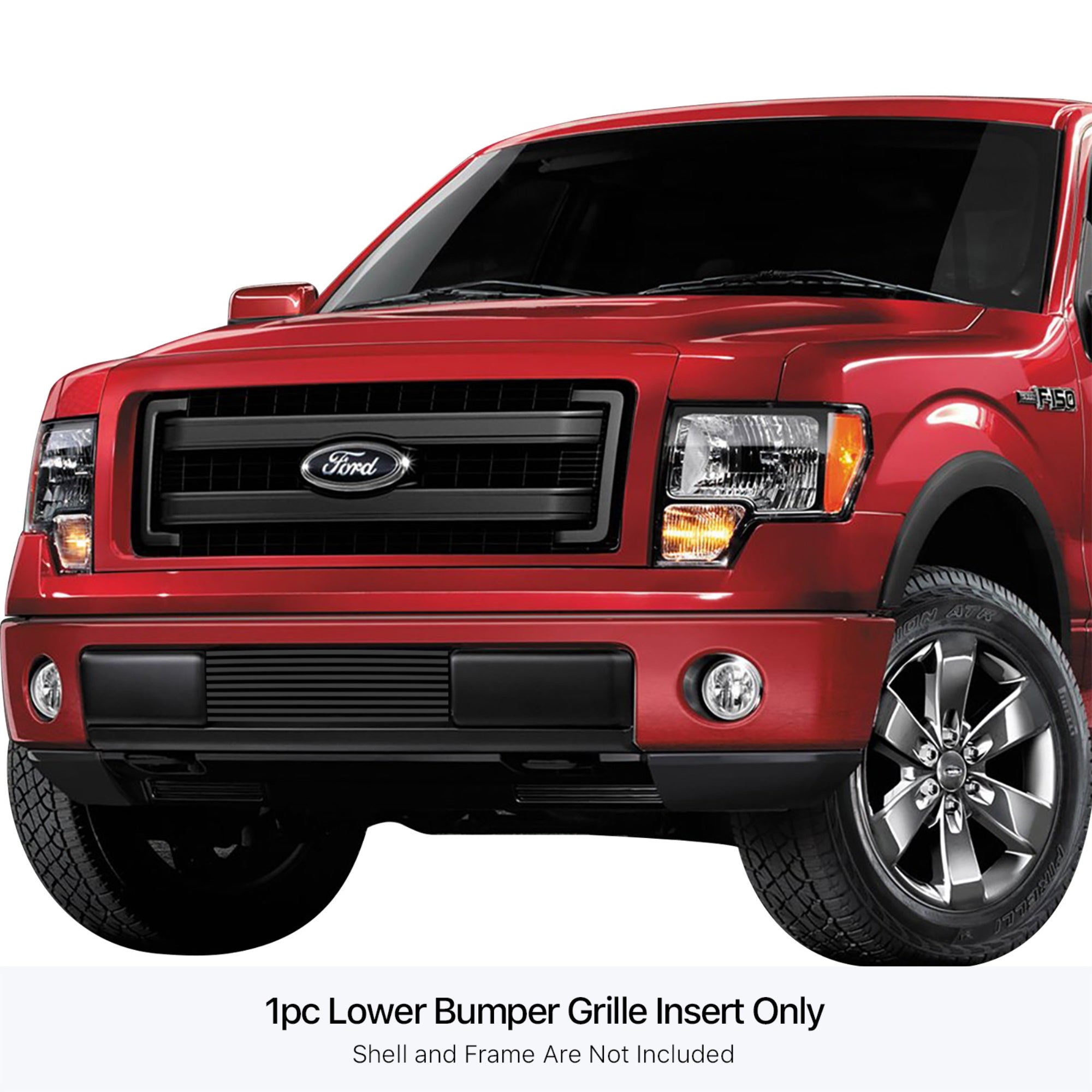 Stainless Steel Lower Bumper High Density SS Billet Grille 2009-2014 Ford F-150 (Not For Harley Davidson And Raptor)