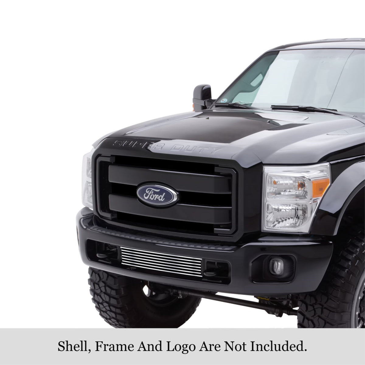 2011-2016 Ford F-250 Sd All Model/2011-2016 Ford F-350 Sd All Model/2011-2016 Ford F-450 Sd All Model/2011-2016 Ford F-550 Sd All Model 304 Stainless Steel Polished Finish 8X6 Horizontal Billet Stainless Steel Billet Grille