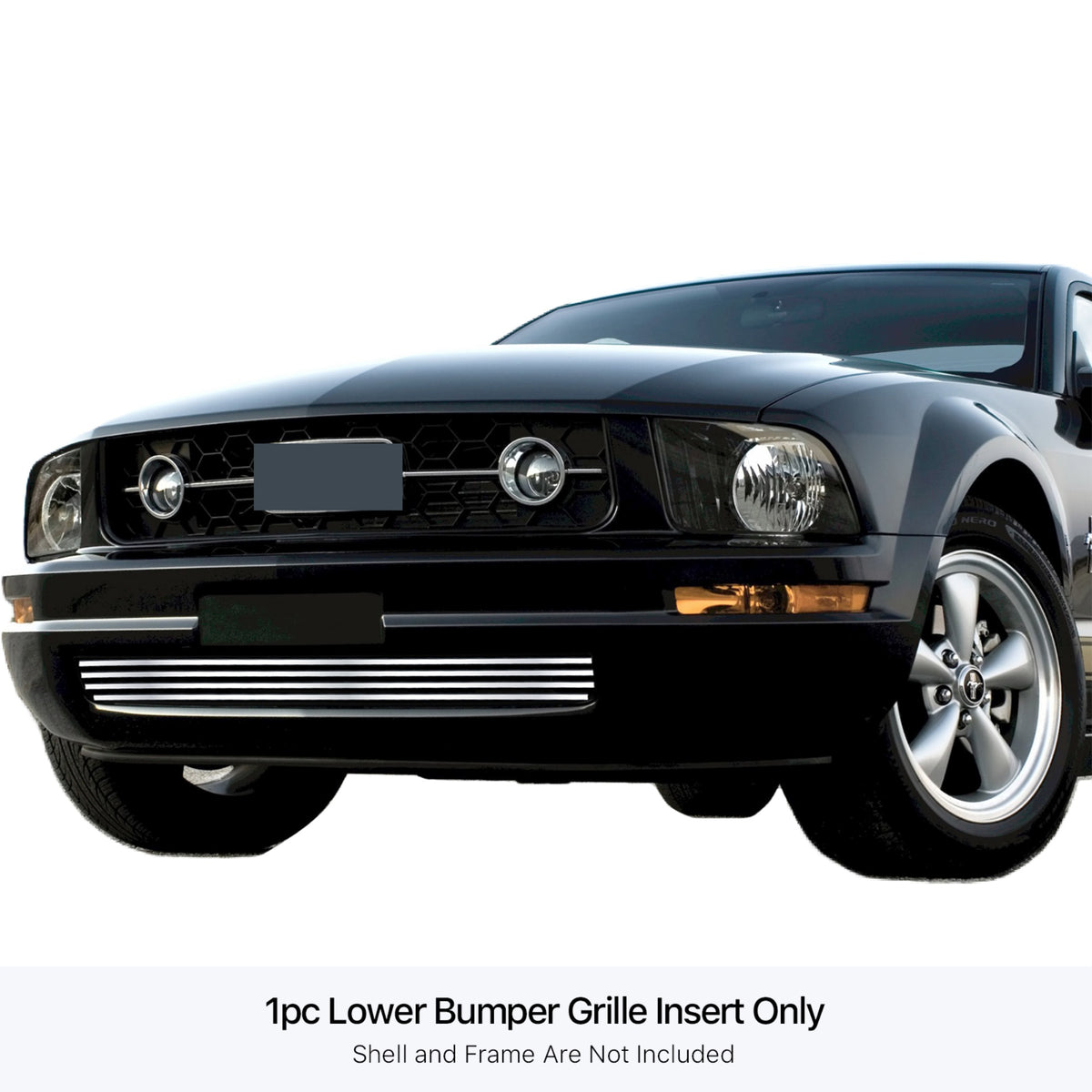 Stainless Steel Lower Bumper Stainless Steel Billet Grille 2005-2009 Ford Mustang V6