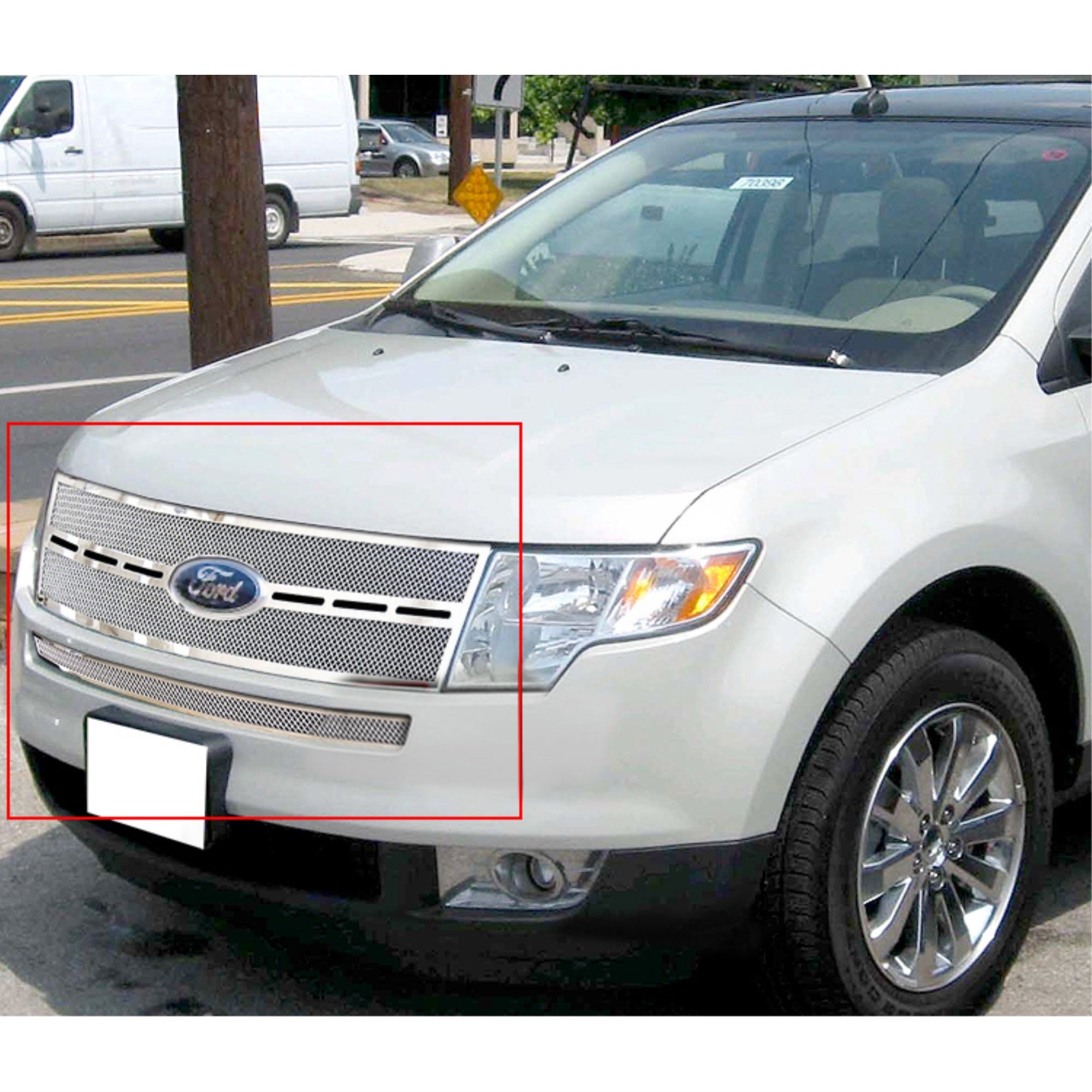 2007-2010 Ford Edge Stainless Steel Polished Finish 1.8 Mm Wire Mesh Mesh Grille