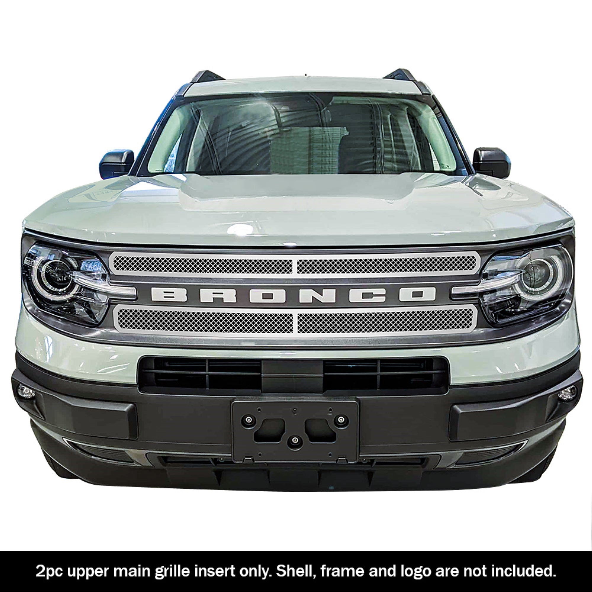 Stainless Steel Main Upper Mesh Grille 2021-2025 Ford Bronco Sport