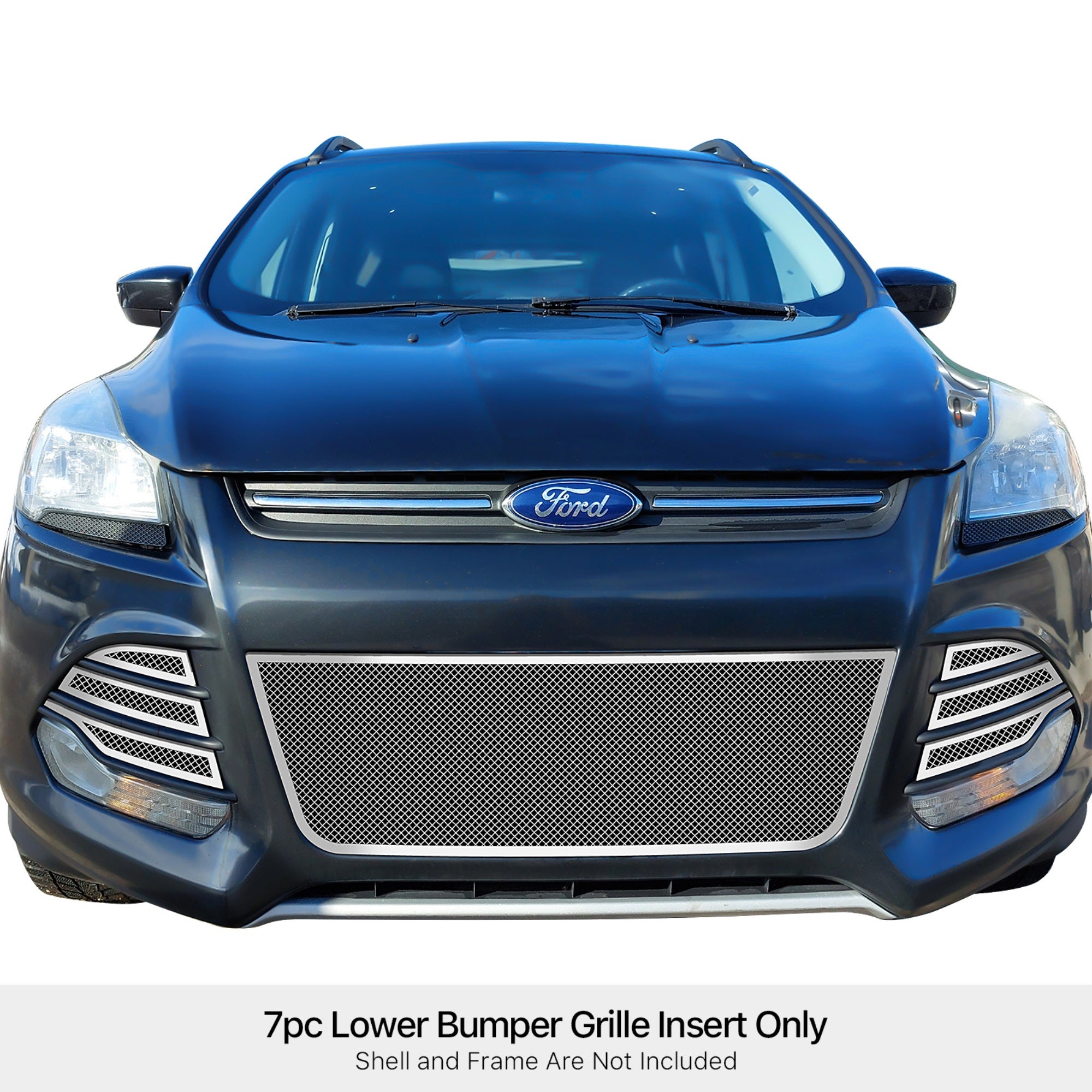 Stainless Steel Lower Bumper Mesh Grille 2013-2016 Ford Escape