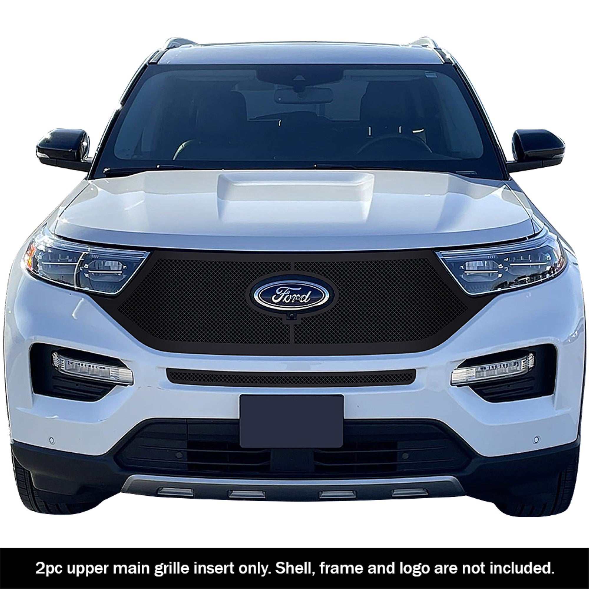 Stainless Steel Main Upper Black Wire Mesh Grille 2020-2024 Ford  King Ranch & Limited & XLT