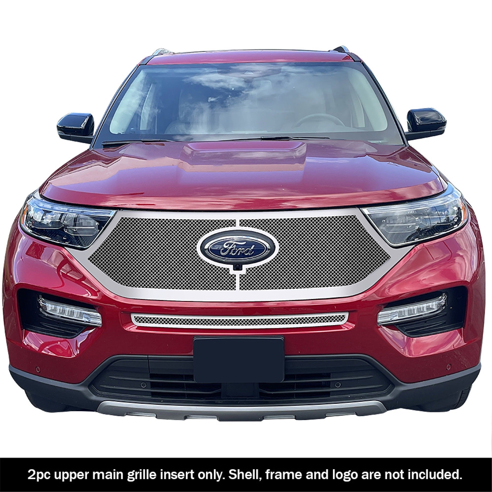 Stainless Steel Main Upper Mesh Grille 2020-2024 Ford  King Ranch & Limited & XLT