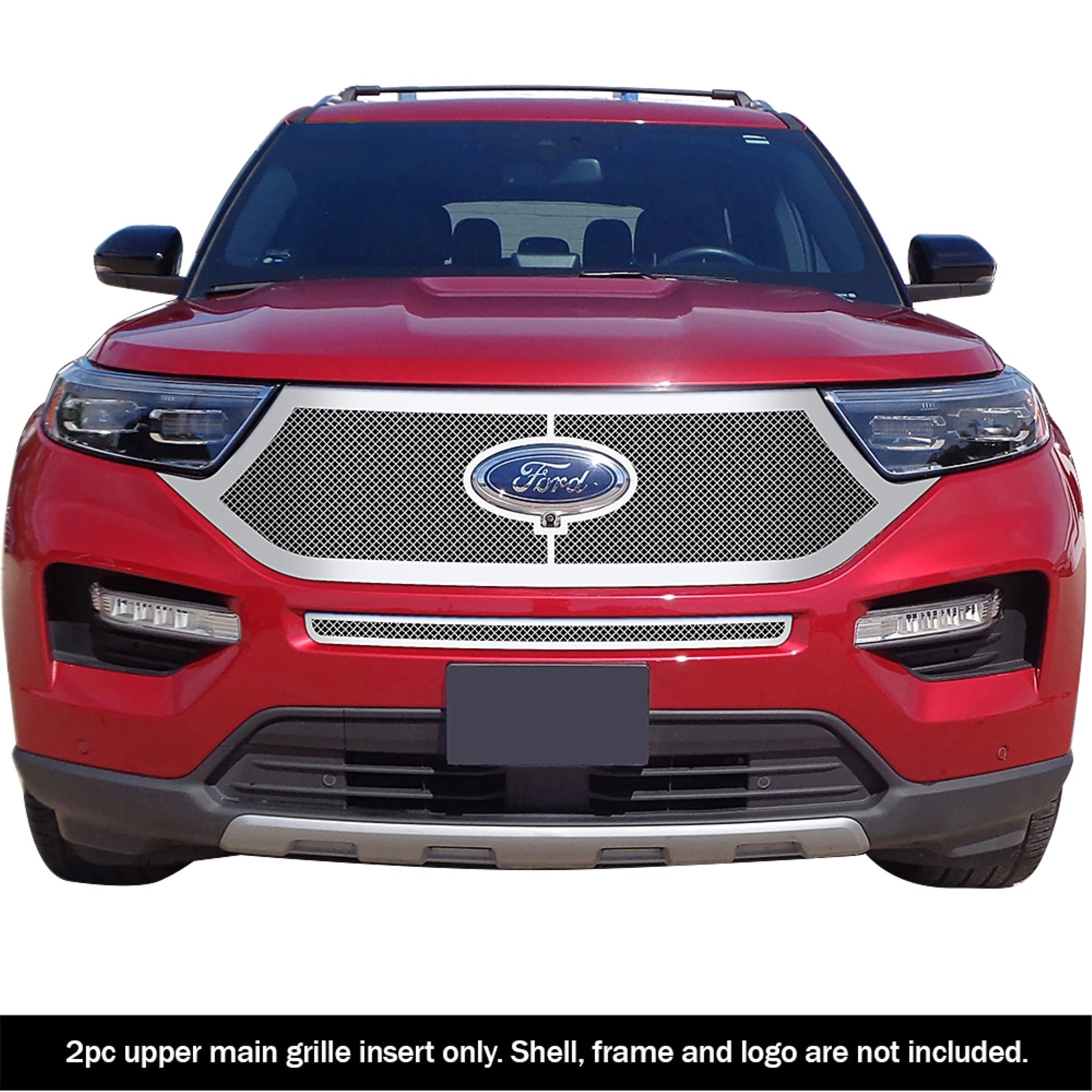 Stainless Steel Main Upper Mesh Grille 2020-2024 Ford  Platinum & ST & ST-Line