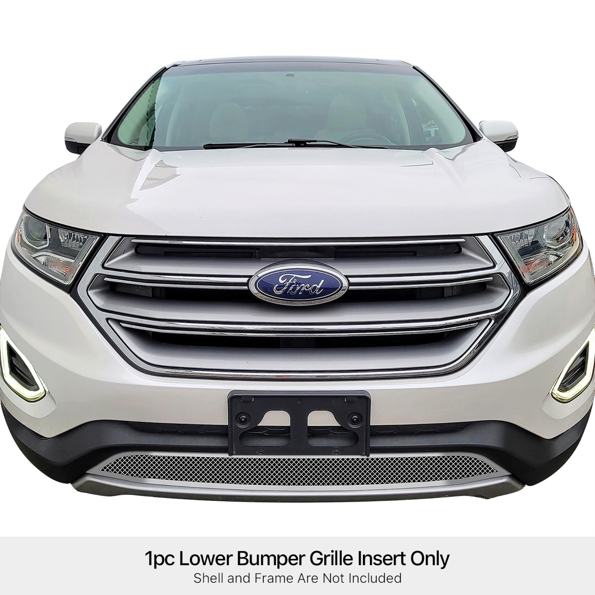 Stainless Steel Lower Bumper Mesh Grille 2015-2018 Ford Edge Not For Sport