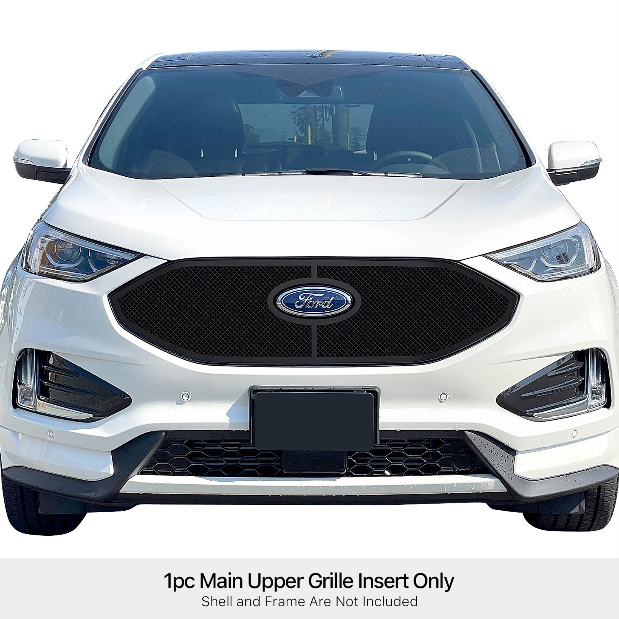 Stainless Steel Main Upper Black Wire Mesh Grille 2019-2022 Ford Edge ST&ST-Line/2023-2024 Ford Edge SE&SEL&ST&ST-Line